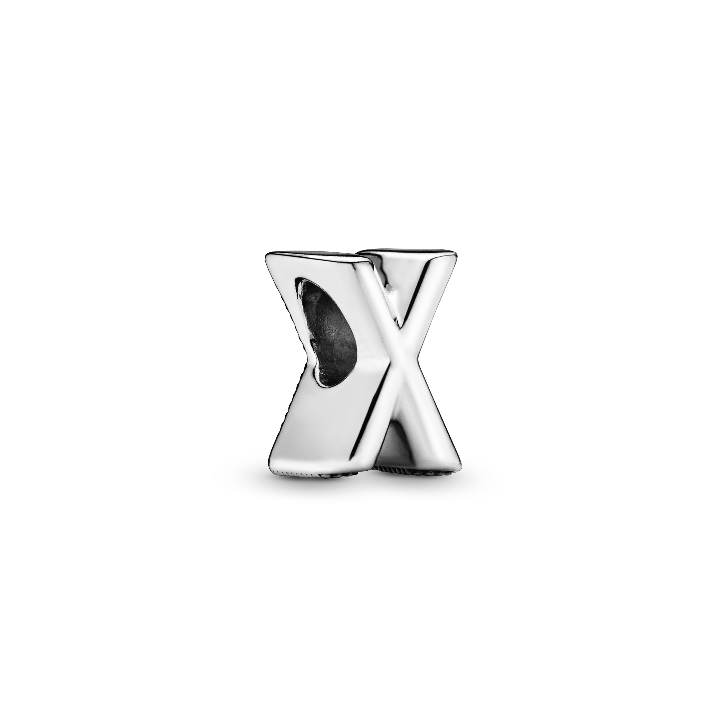 Buchstabe X Alphabet-Charm - Sterling-Silber