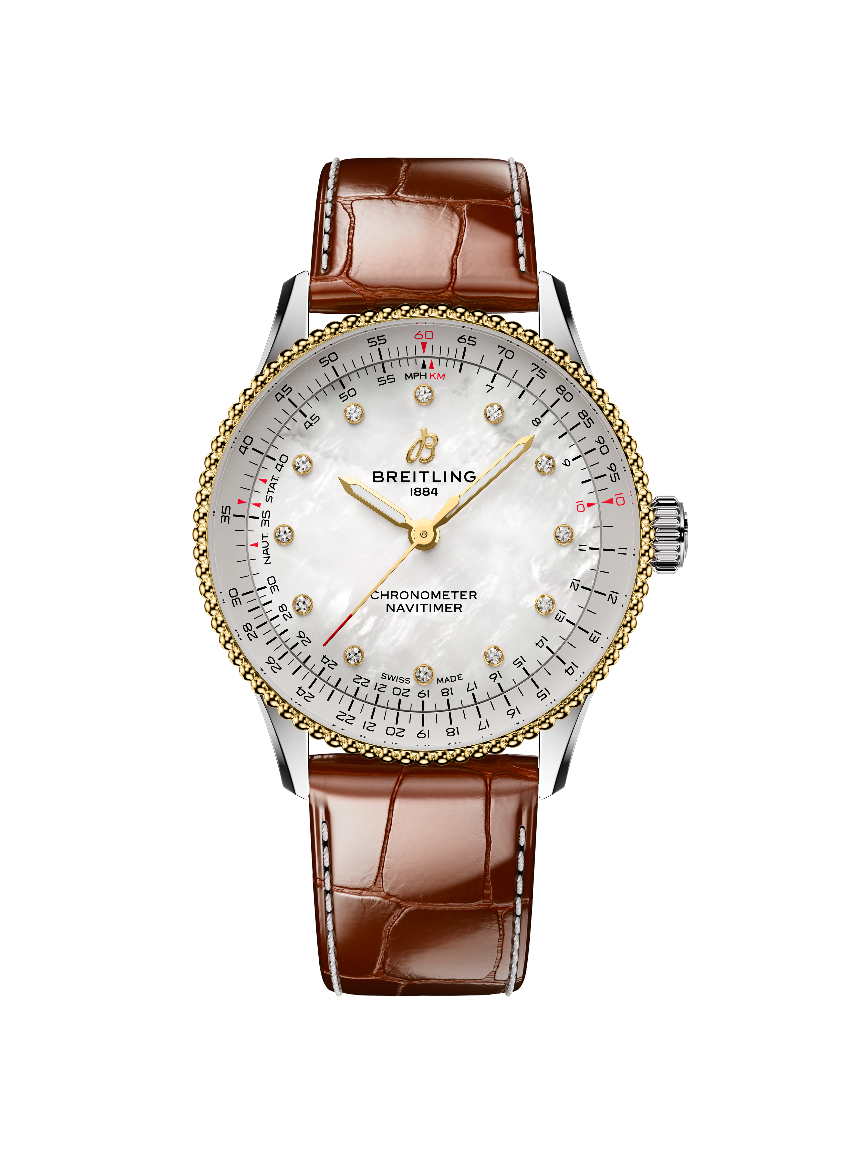 Navitimer Automatic 36 Stahl / Gelbgold 