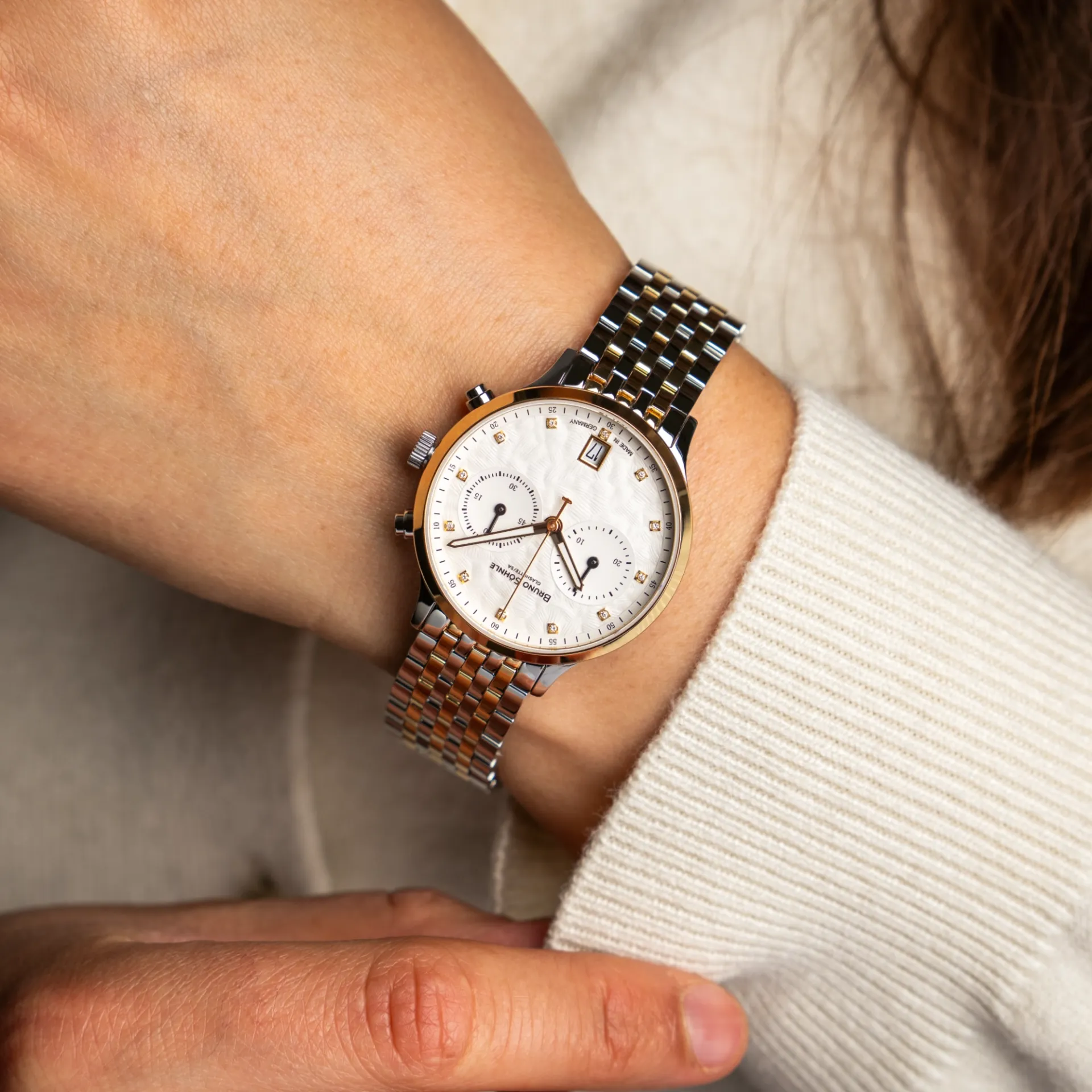 Bologna Chronograph  - Bicolor - Silber