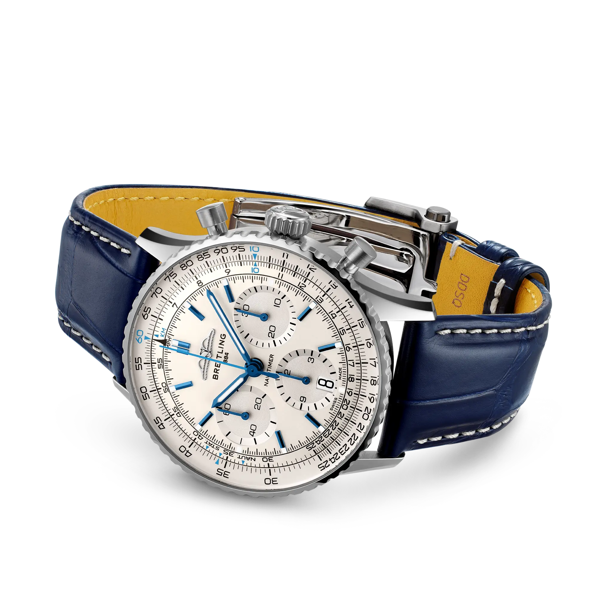 Navitimer B01 Chronograph 41 - Weiß / Blau