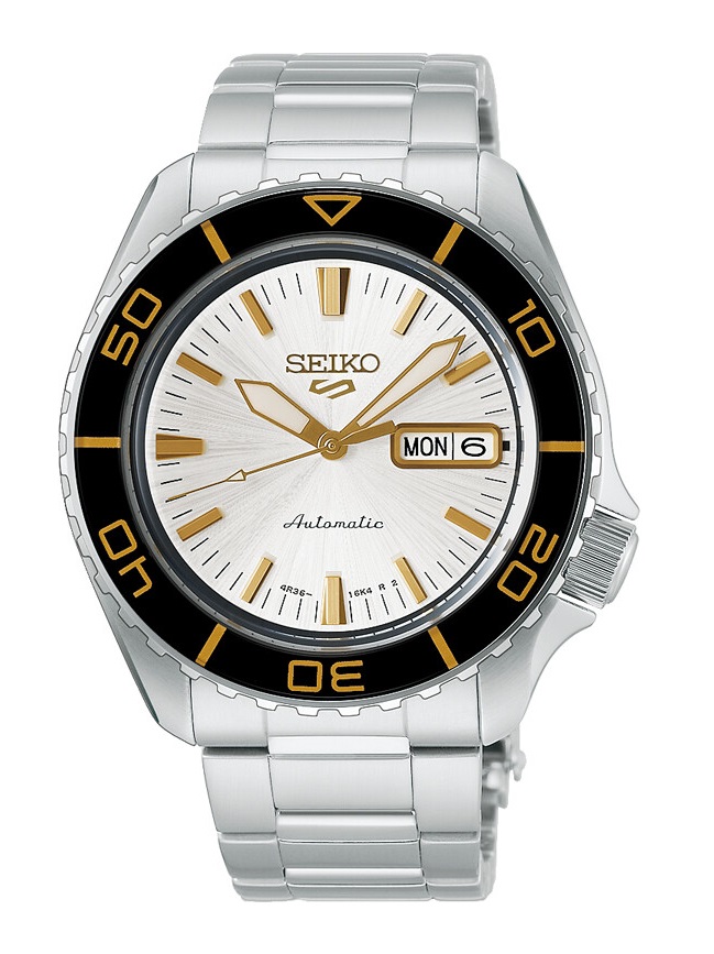 Seiko 5 Sports - Automatik  - 42.5mm - Weiß / Gold