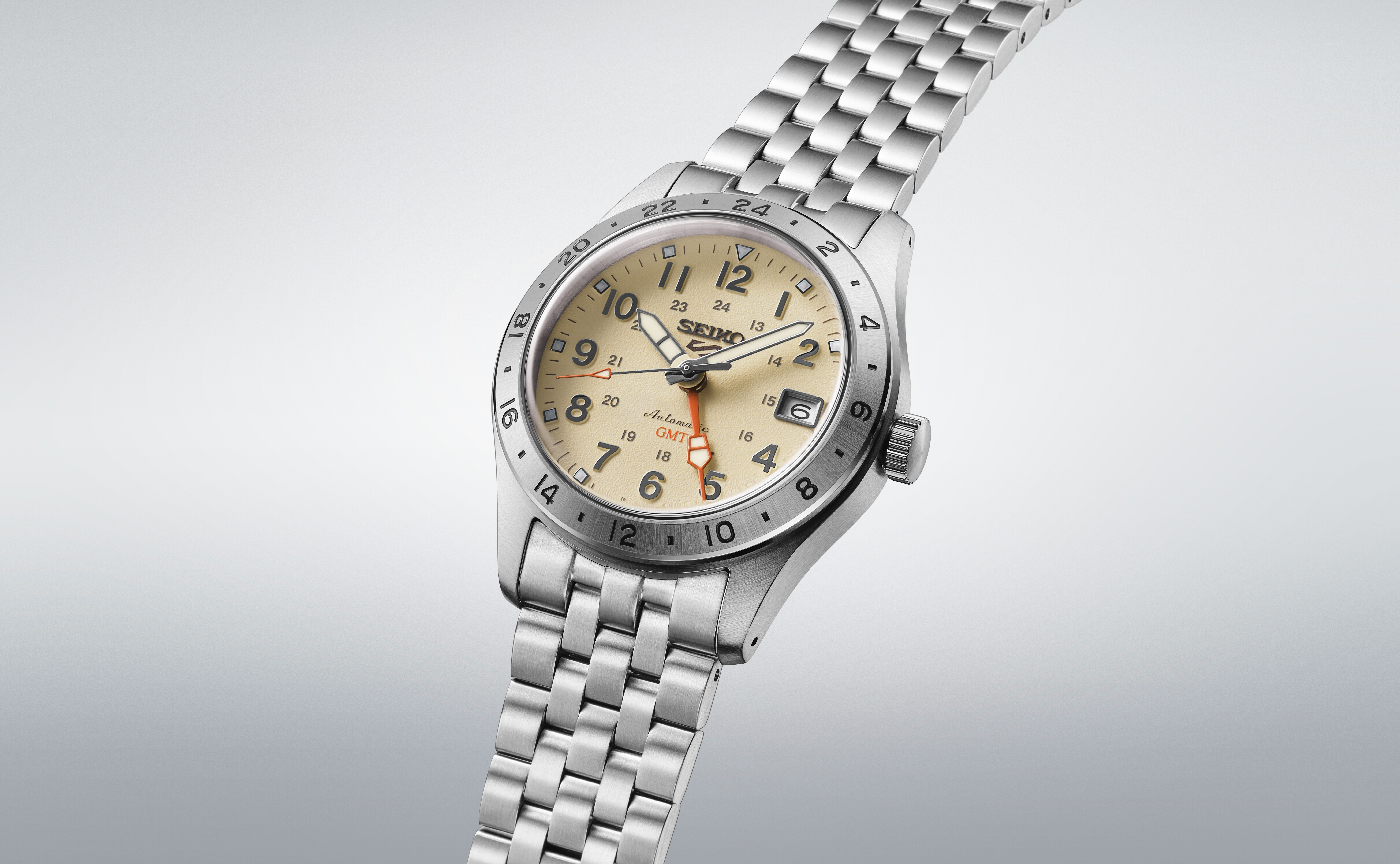 Seiko 5 Sports - Automatik GMT - Elfenbein