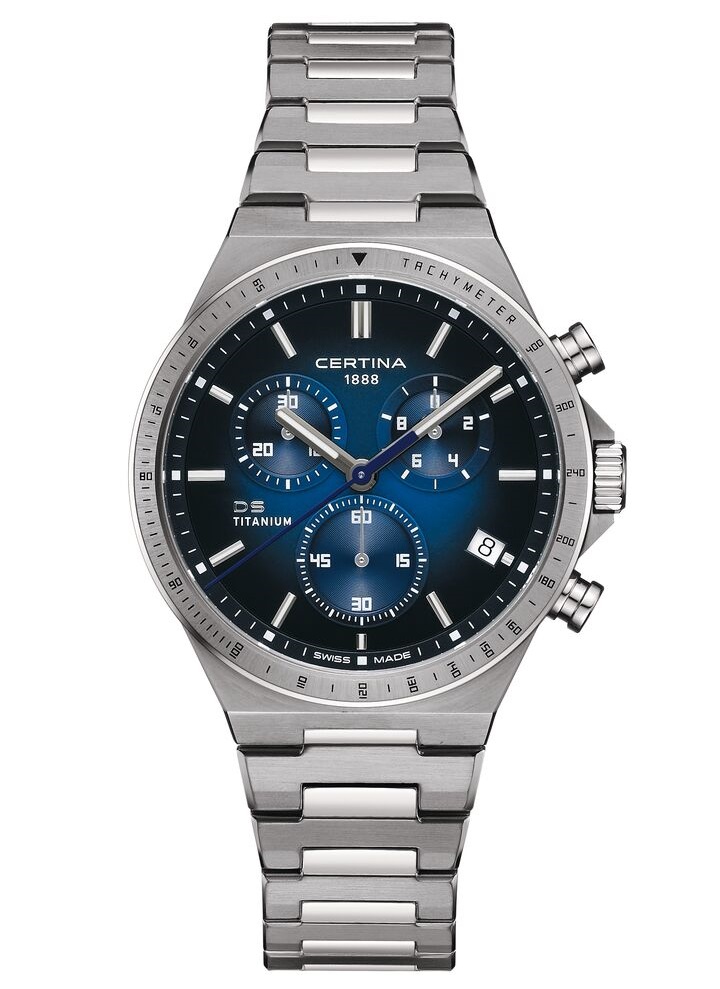 DS-7 Chronograph Quartz Titan 41mm  - Blau 