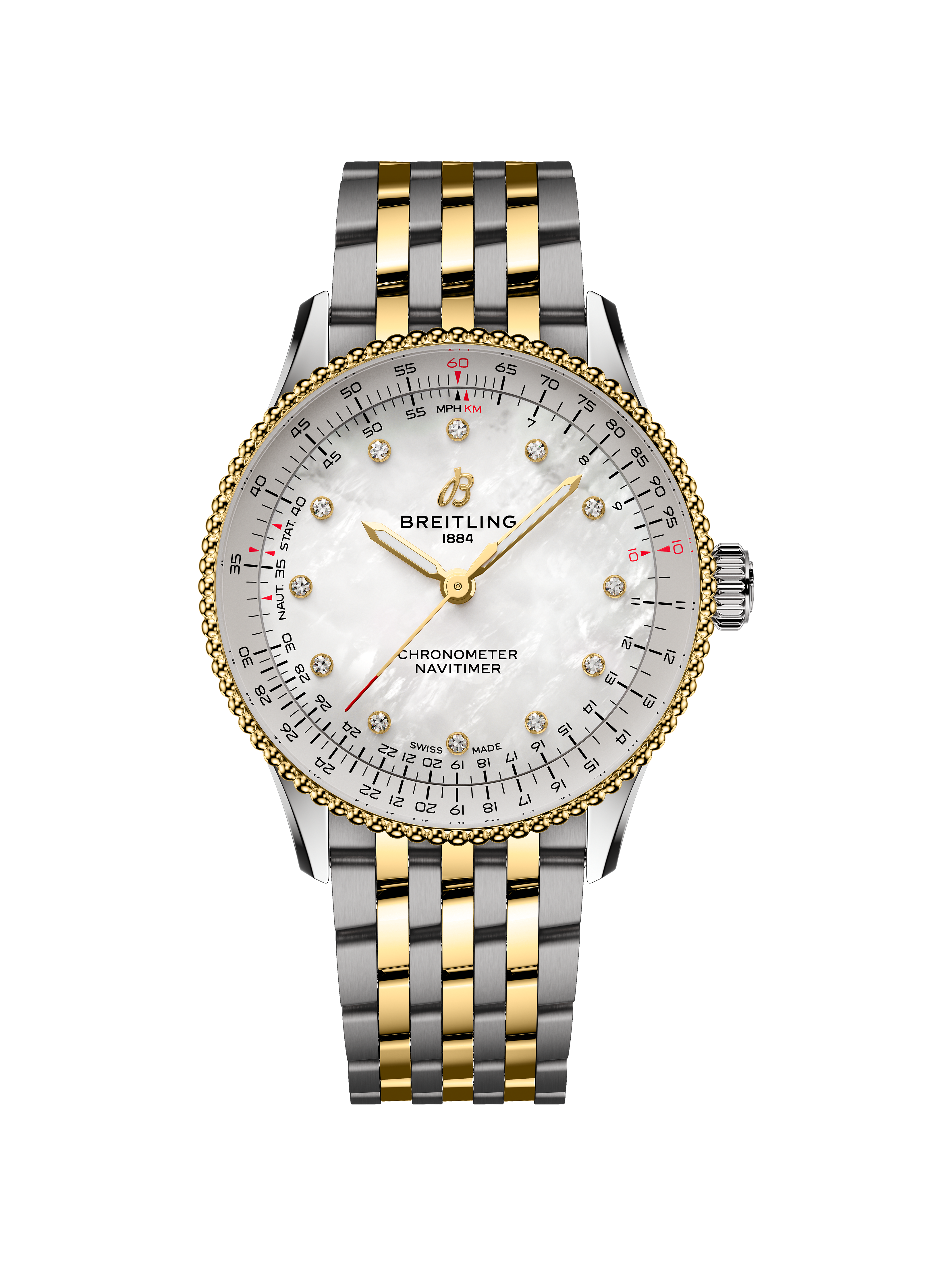 Navitimer Automatic 36 - Stahl / Gelbgold