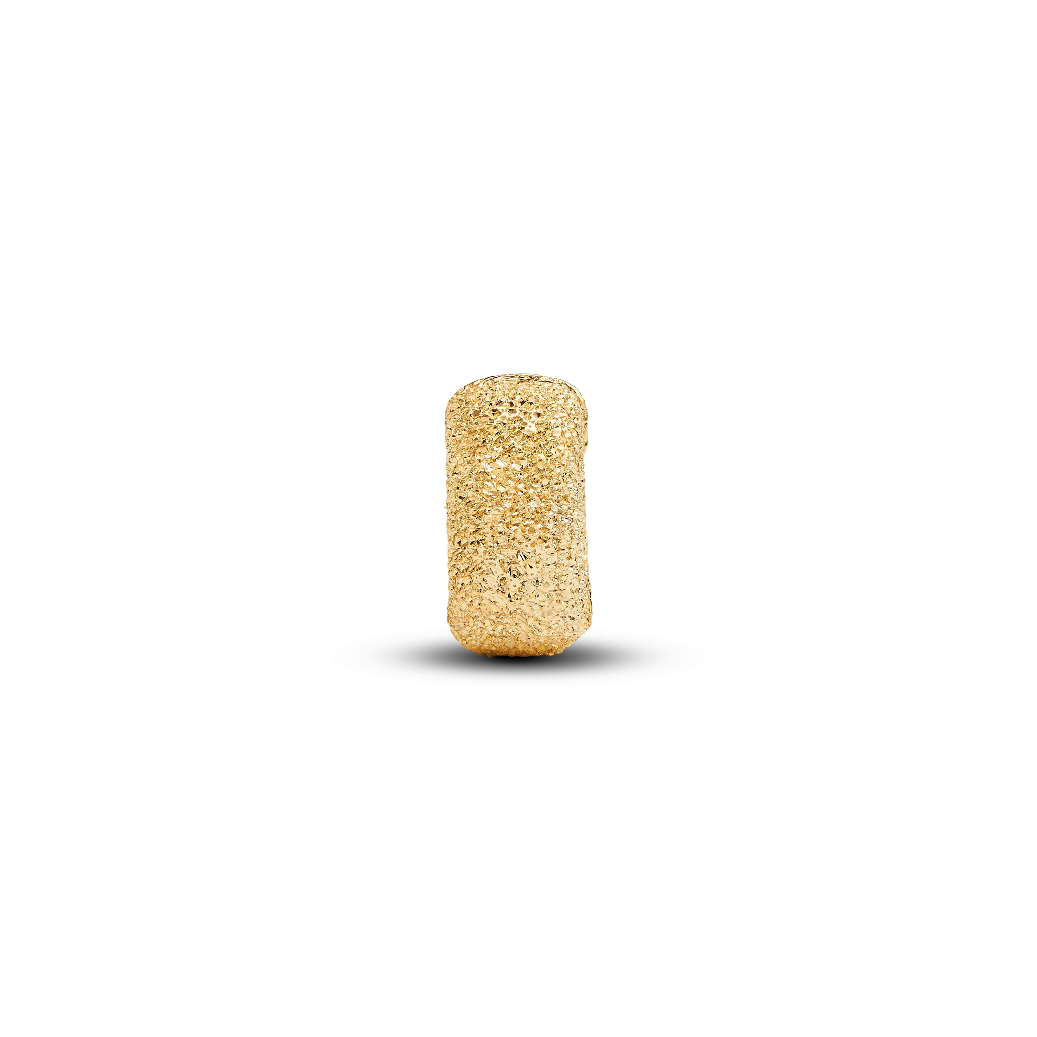 Strukturierter Mini Clip-Charm - 14 Karat Vergoldung 
