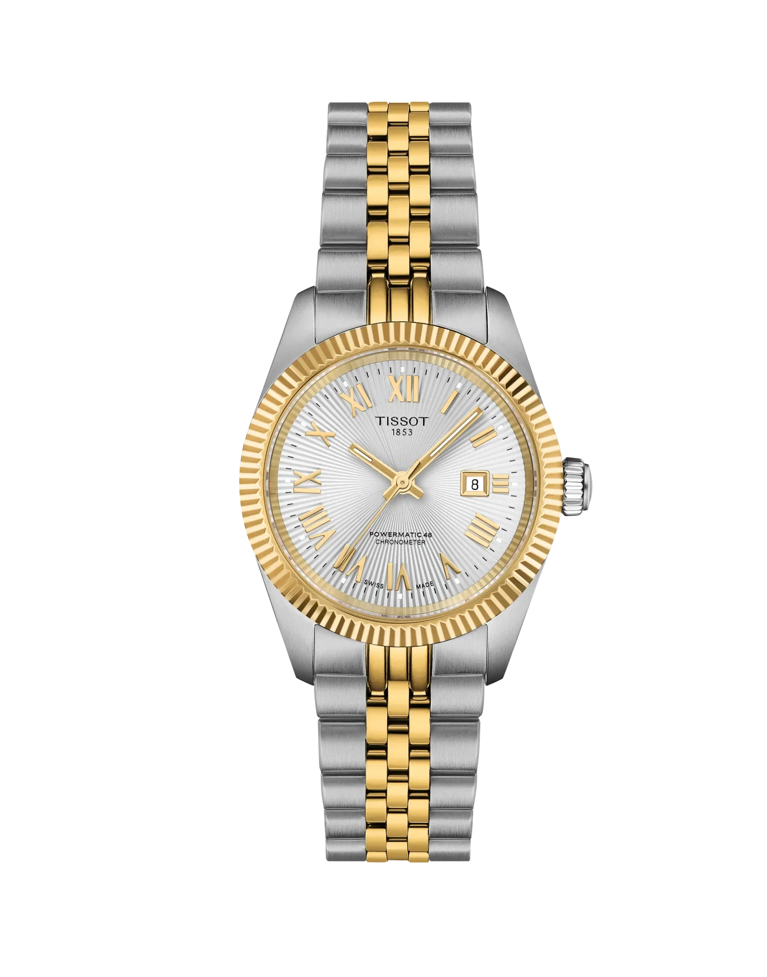 Ballade Powermatic 48 COSC 30mm  - Silber / Gold Bicolor 