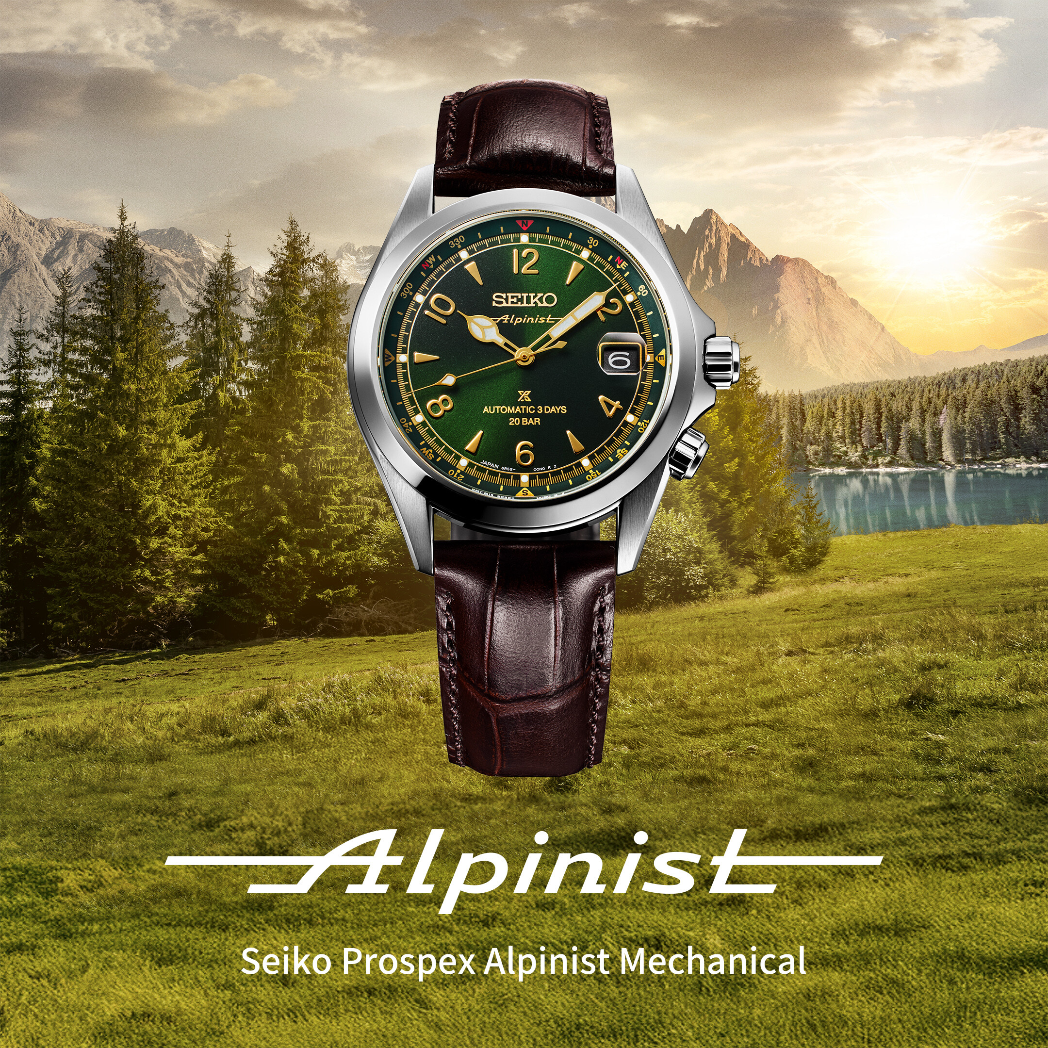 Seiko Prospex LAND Alpinist Automatik - 3 Days - Grün