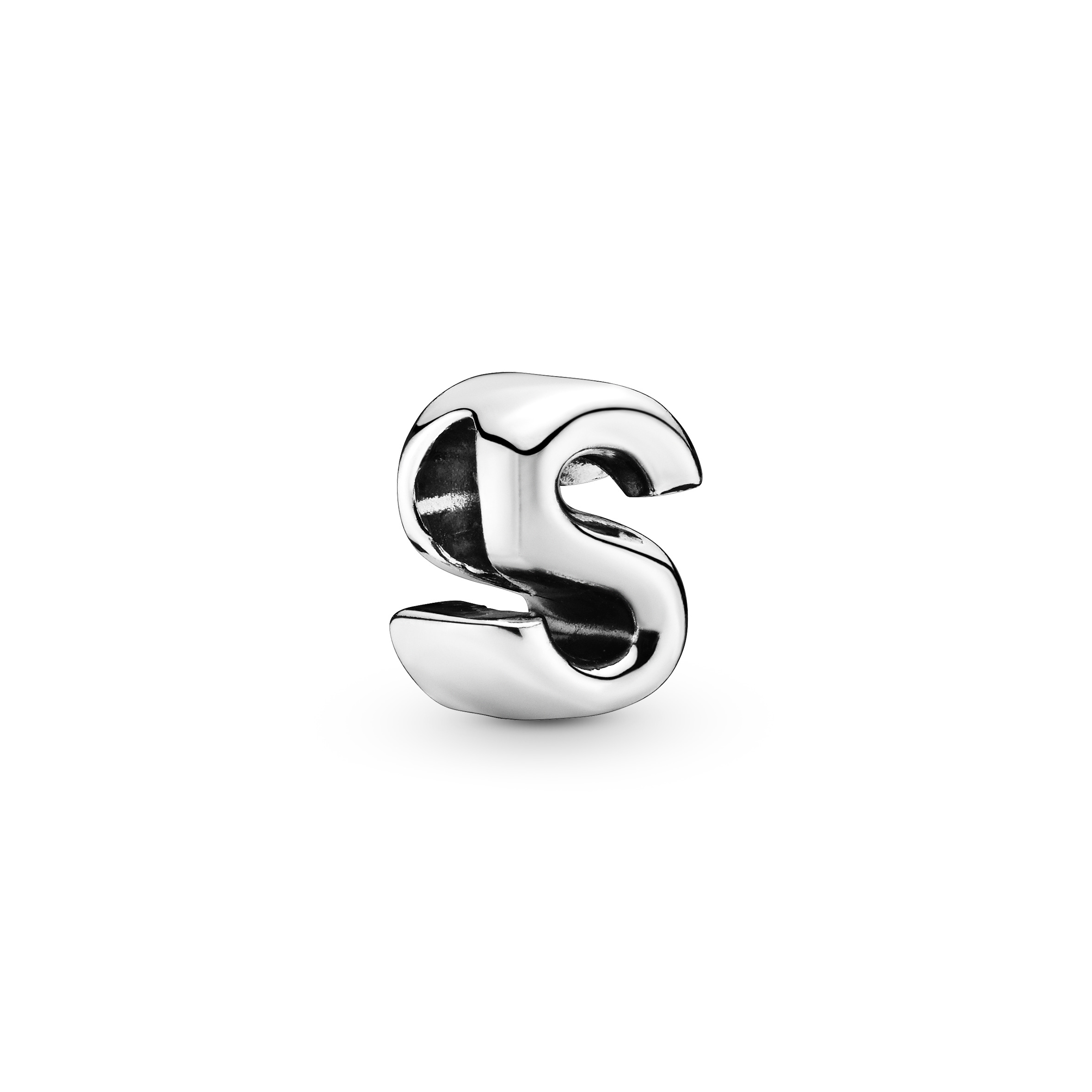 Buchstabe S Alphabet-Charm - Sterling-Silber
