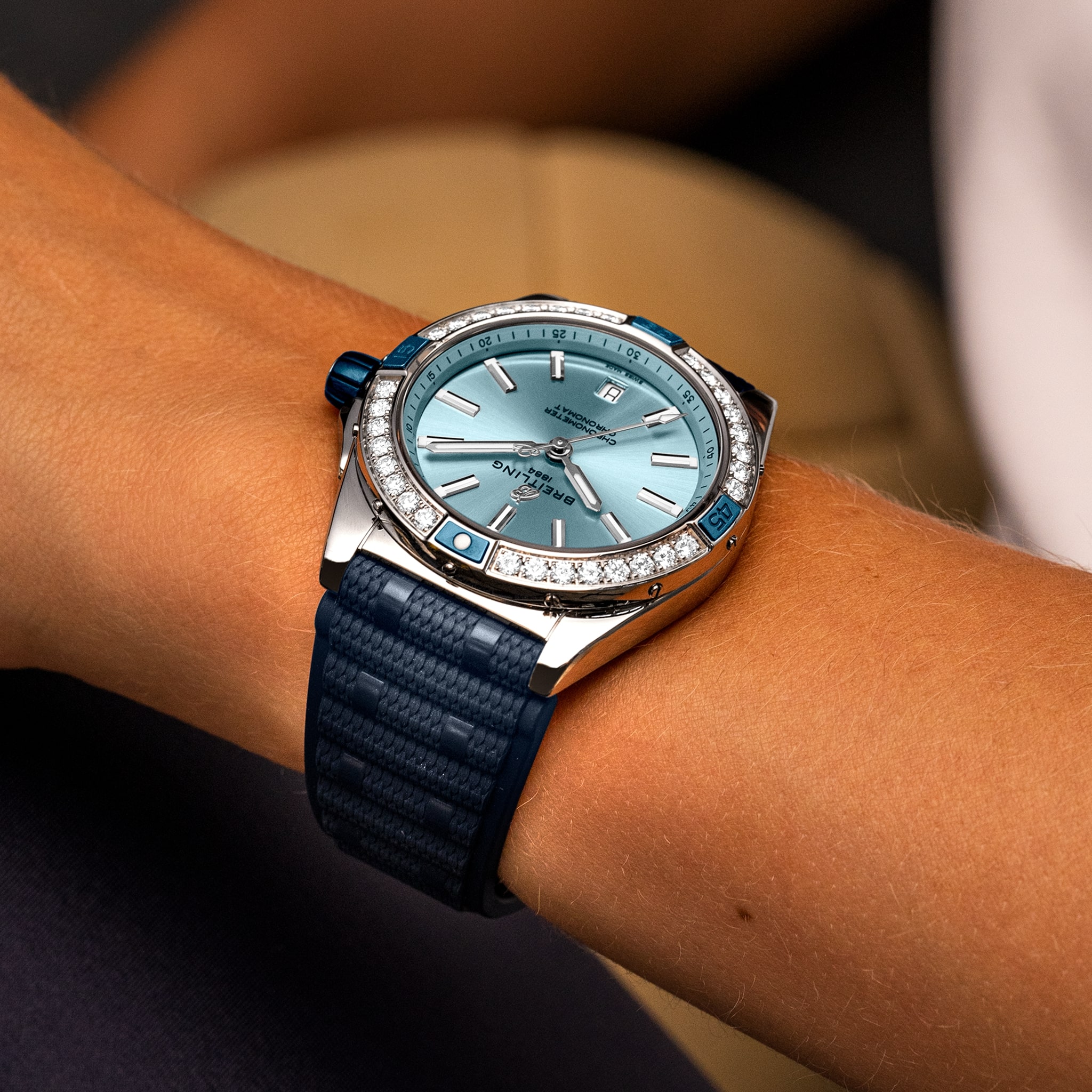 Super Chronomat Automatic 38  (edelsteinbesetzt)