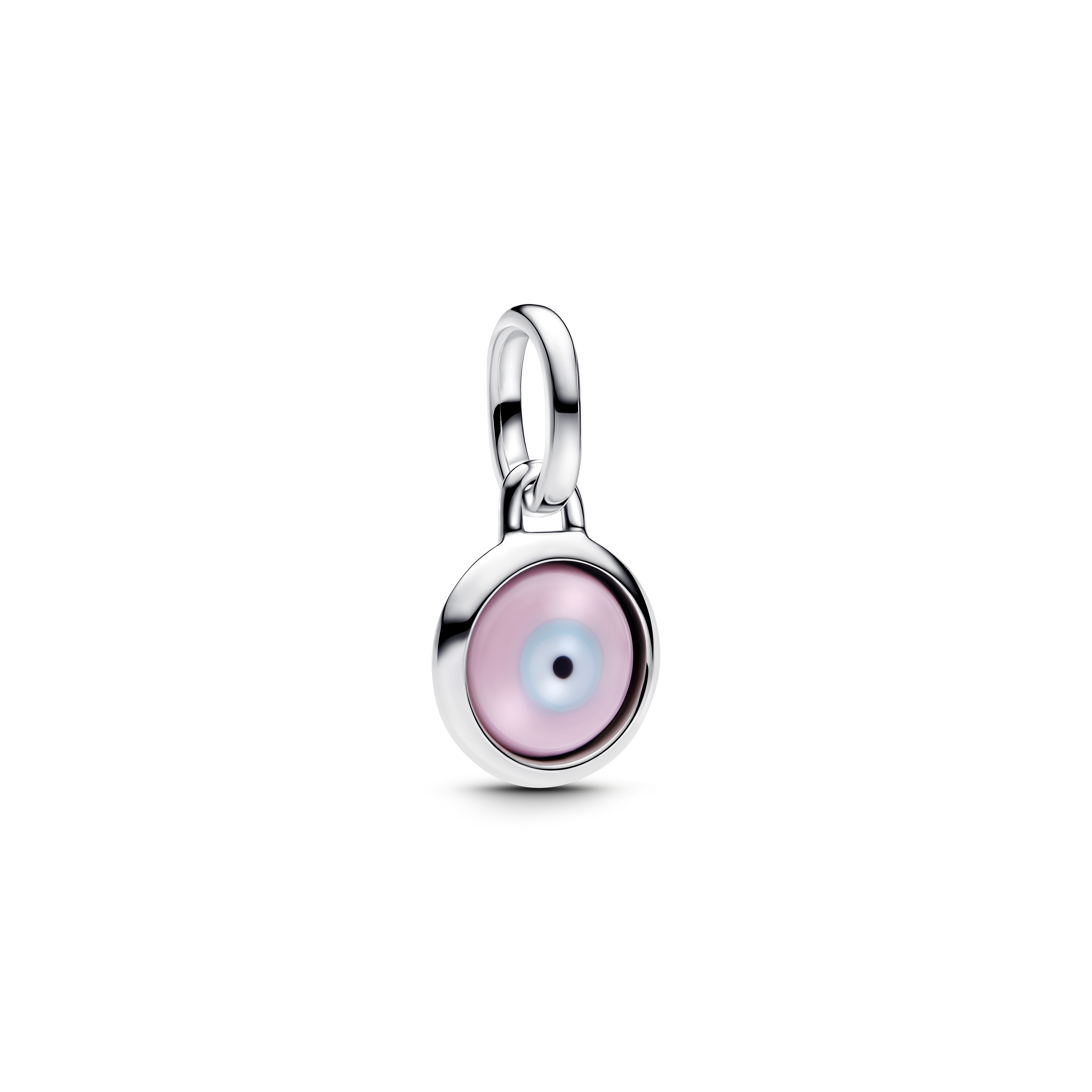 Evil Eye Murano-Glas Mini-Charm-Anhänger - Sterling-Silber