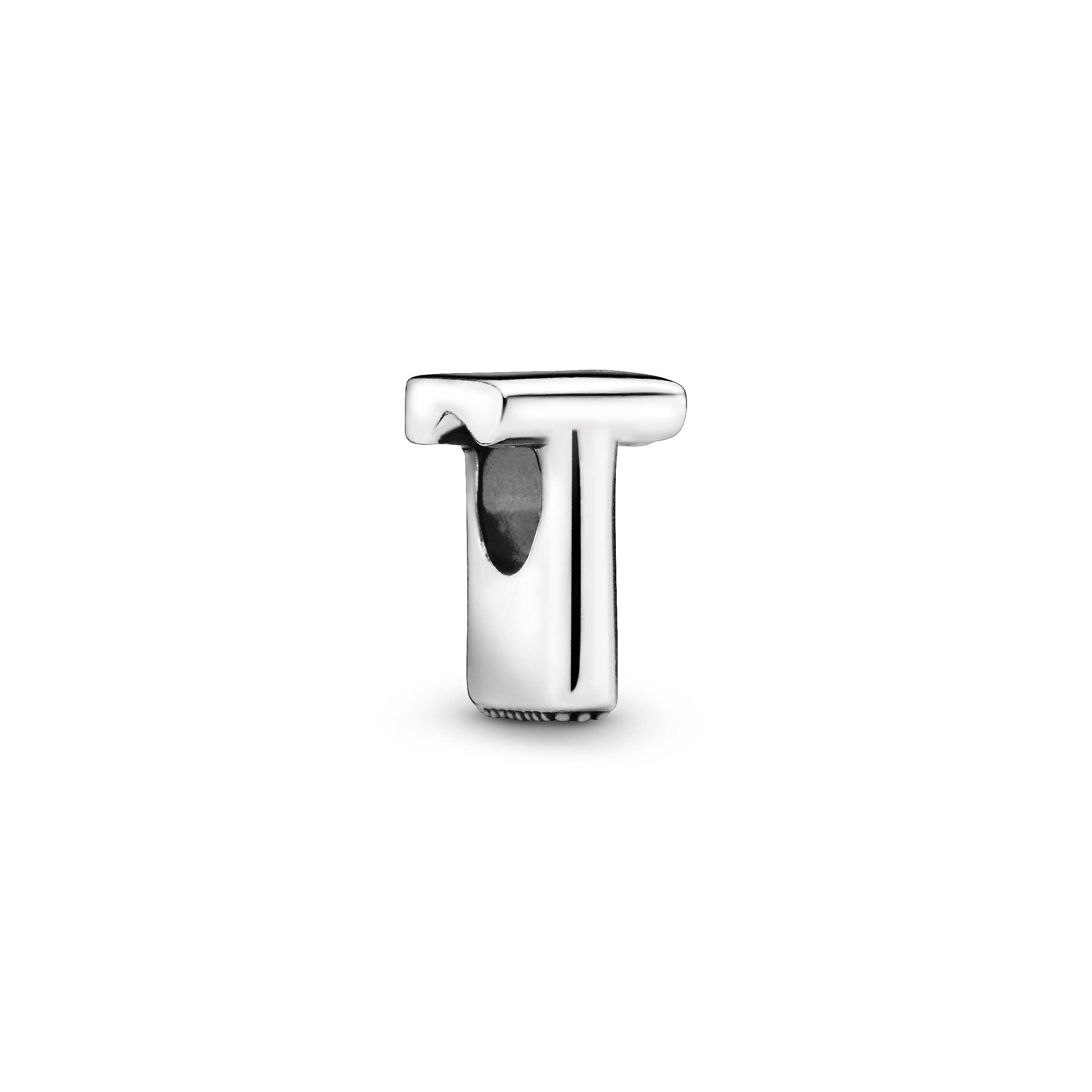Buchstabe T Alphabet-Charm - Sterling-Silber