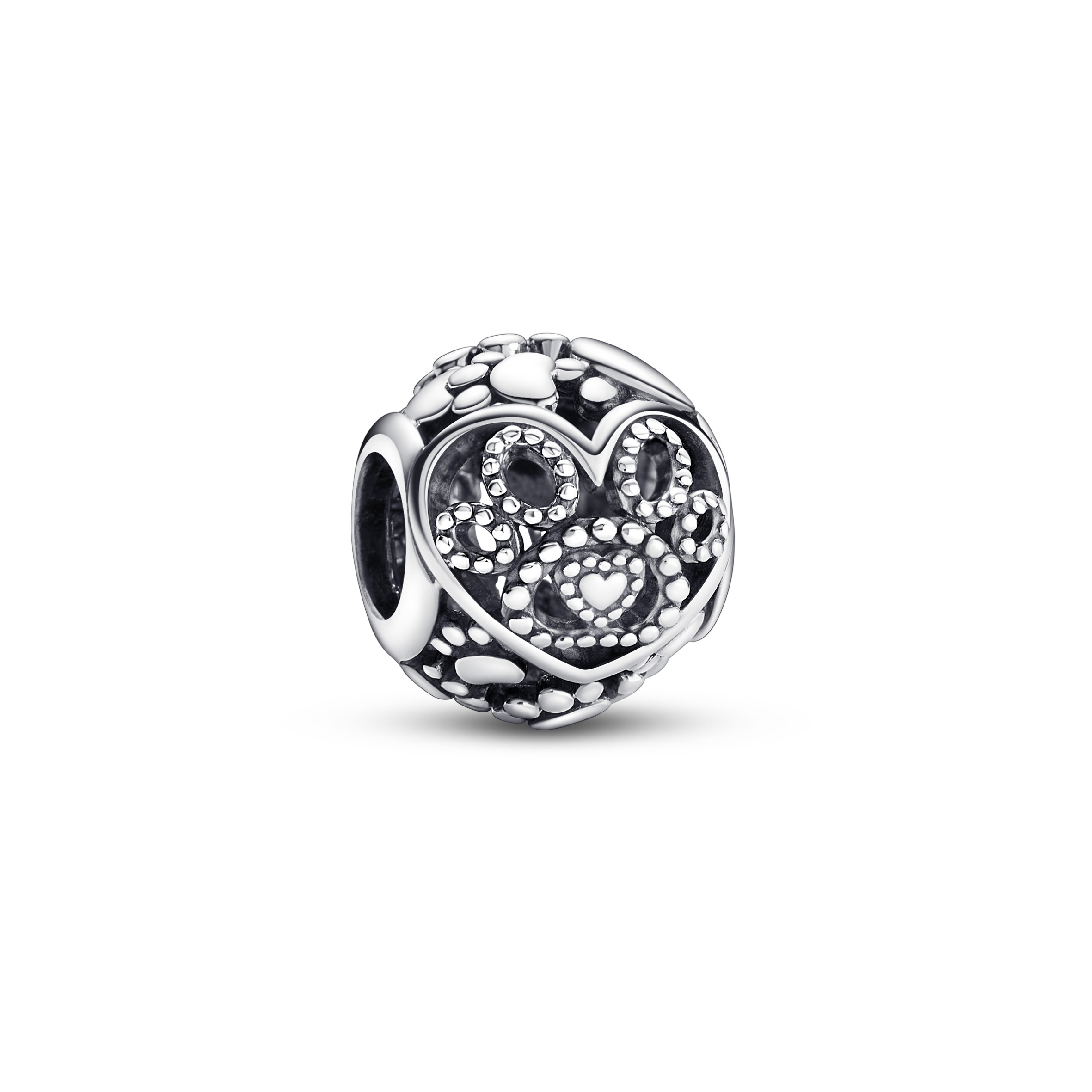 Tierbaby Herzen & Pfotenabdrücke Charm - Sterling-Silber