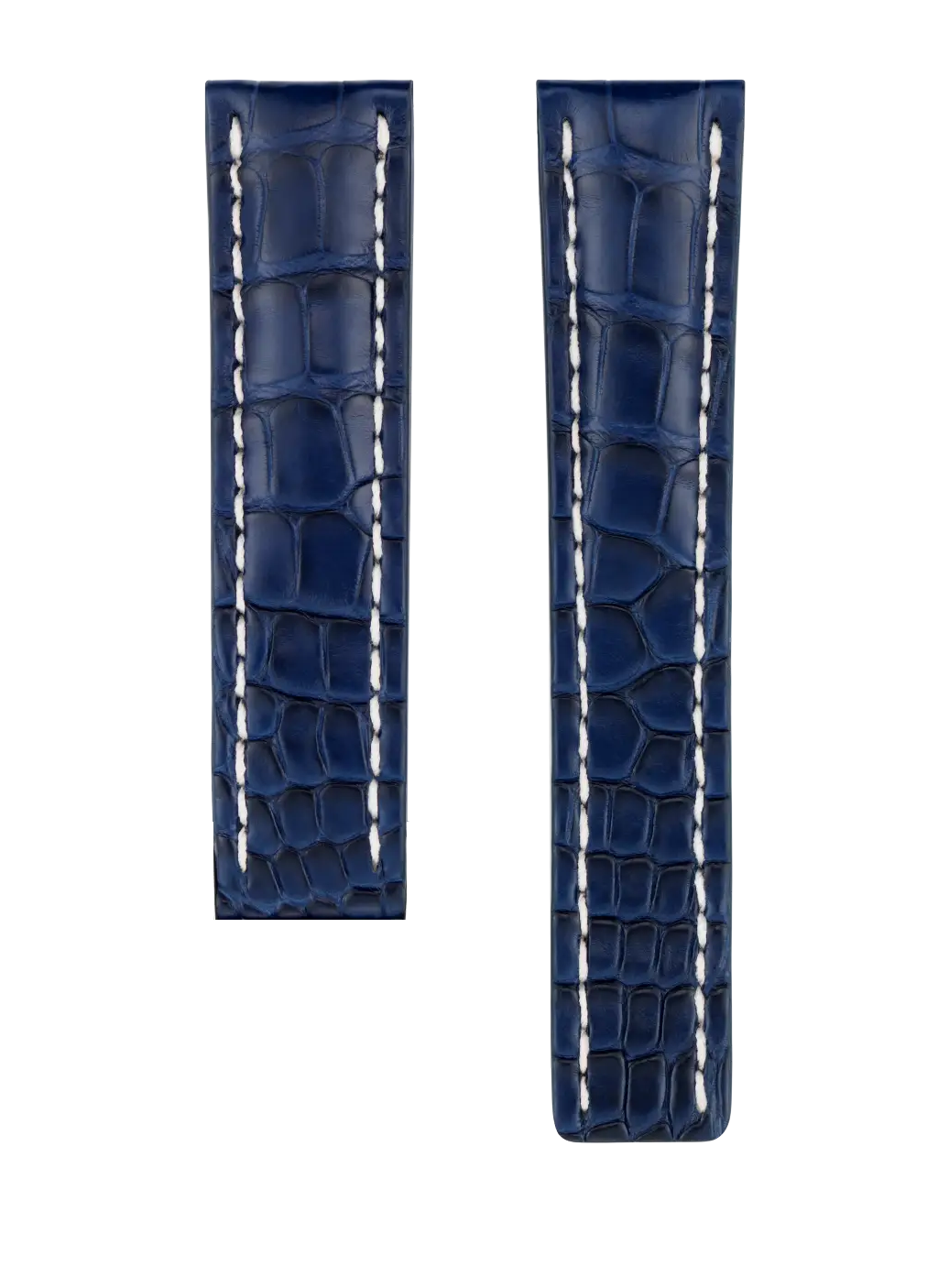 Alligator Leder Armband Blau für Faltschließe - 22/20mm