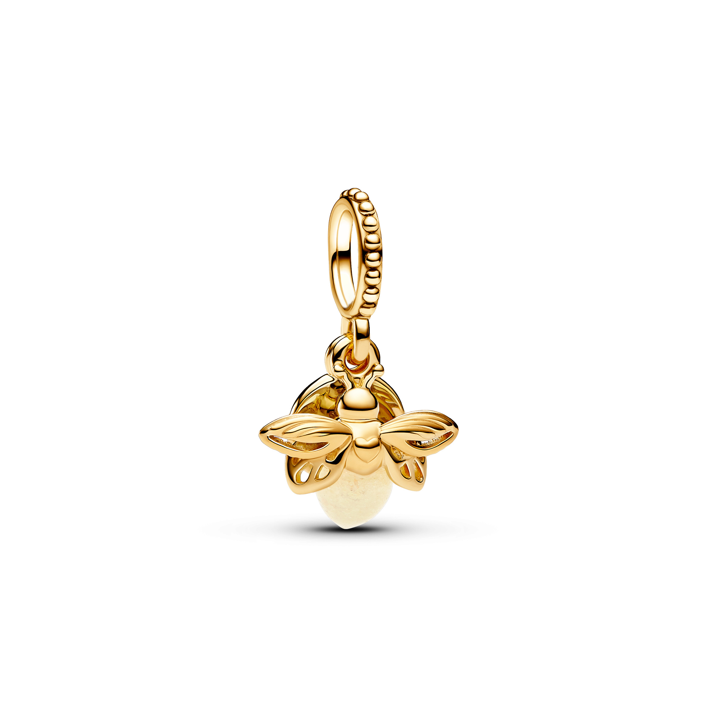 Glühwürmchen Charm-Anhänger - 14 Karat Vergoldung