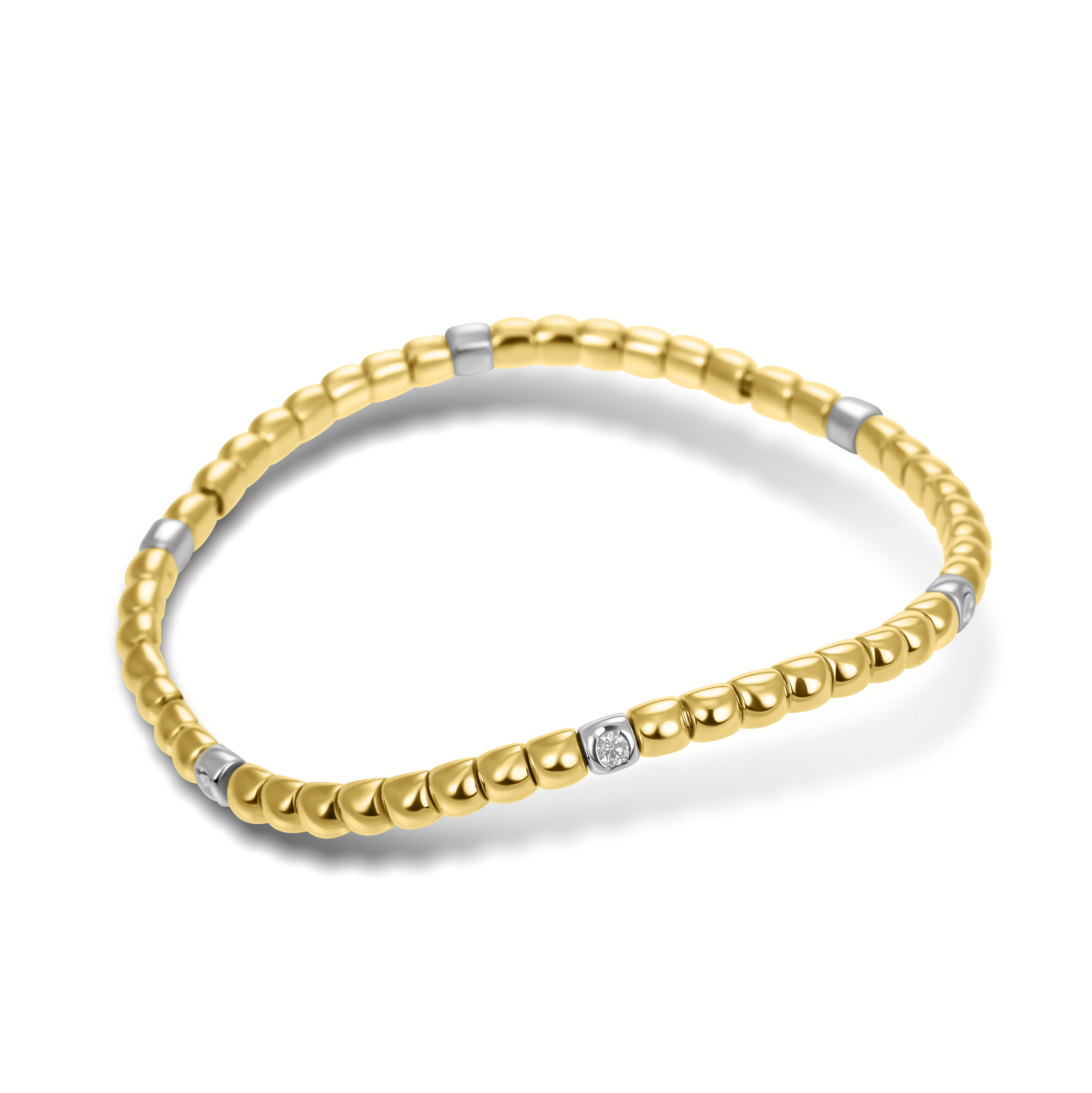Diamant Zugband - bicolor- 0,24ct 