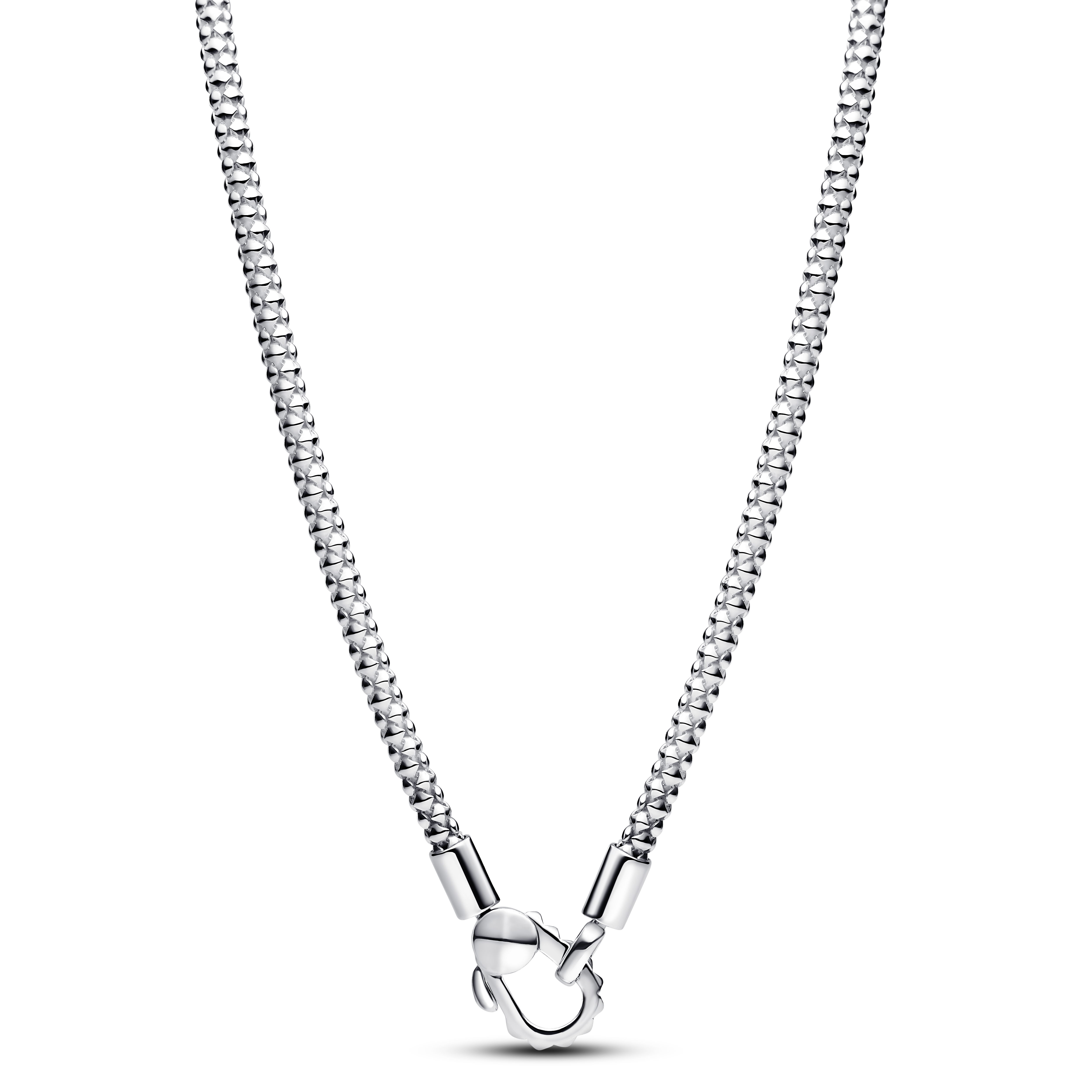 Nietenhalskette mit Nietenverschluss  - 45cm -  Sterling-Silber 