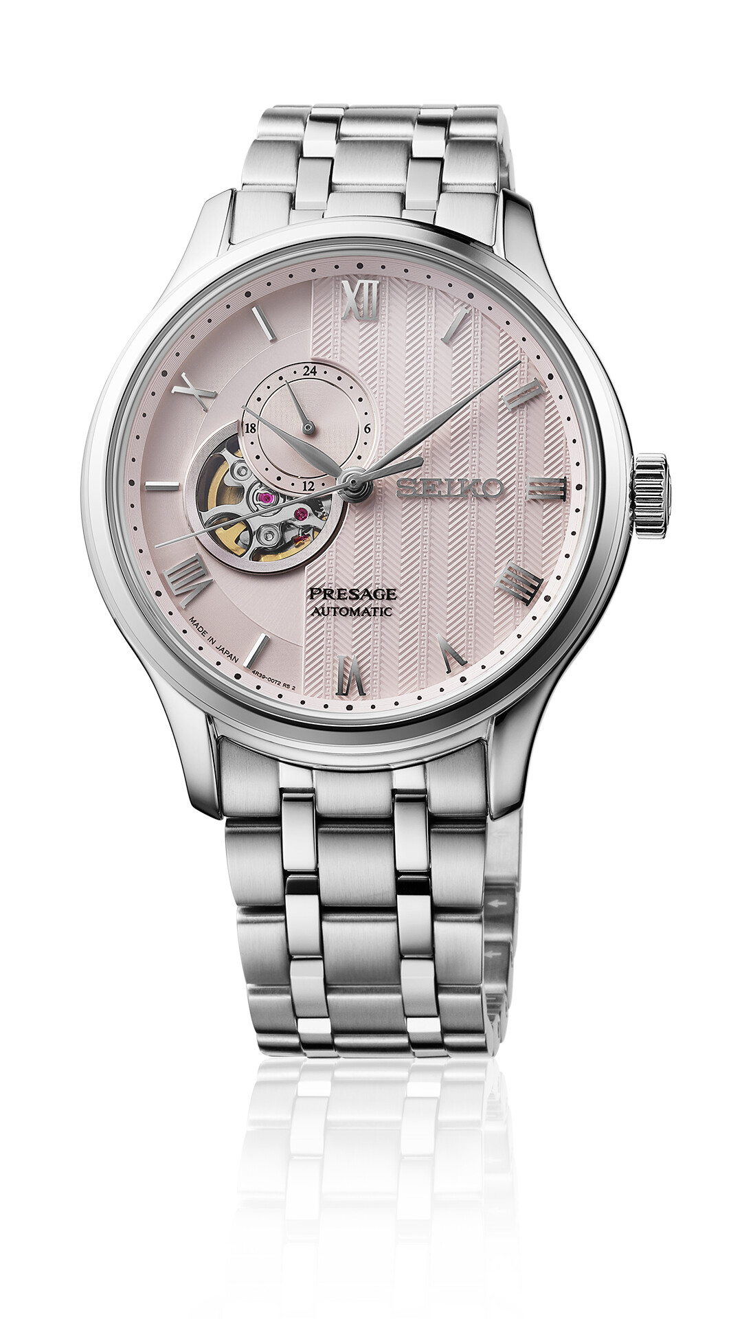 PRESAGE Automatik Japanese Garden Offenes Herz - 41,8mm - Rosa