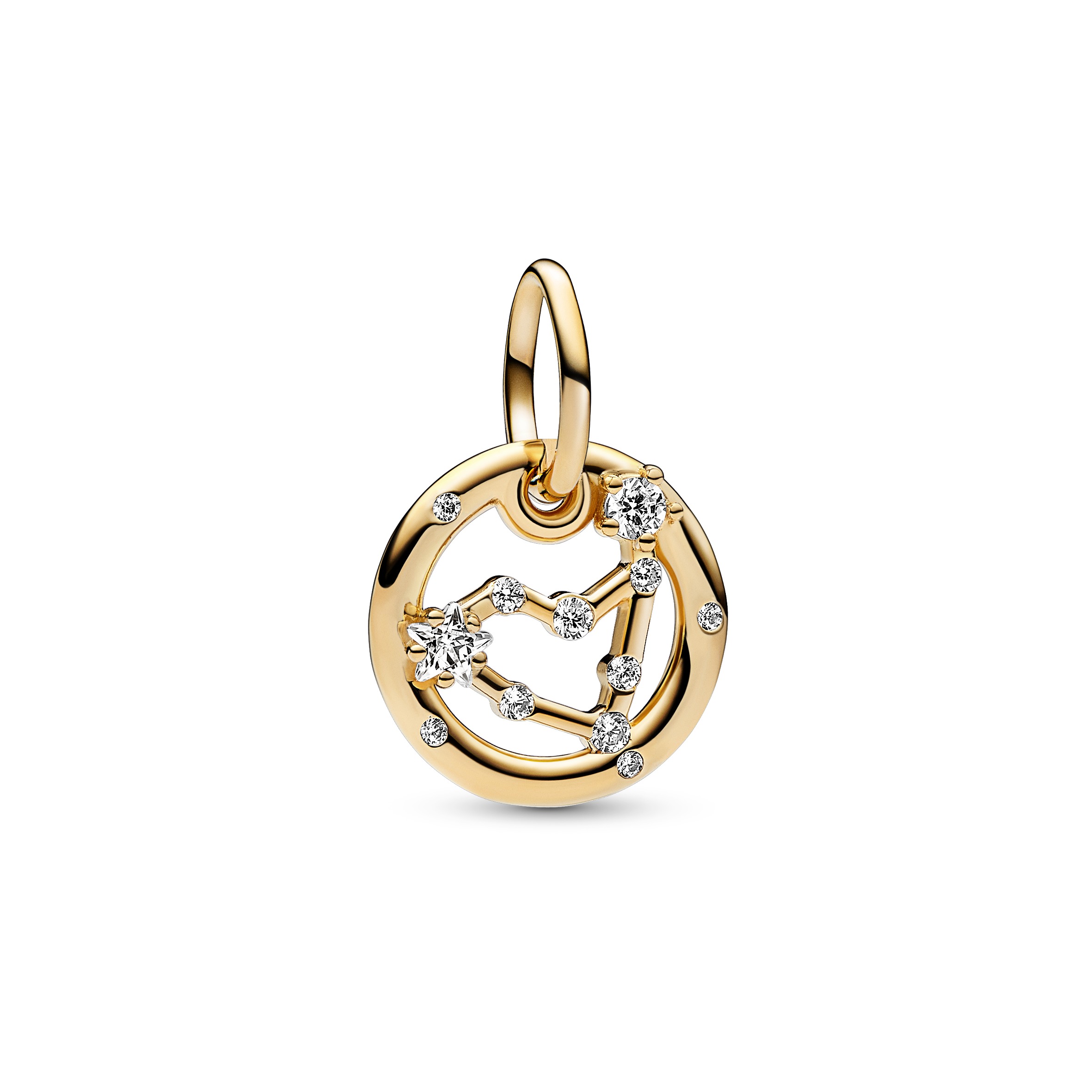 Sternzeichen Steinbock Charm-Anhänger - 14 Karat Vergoldung
