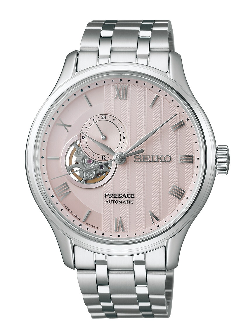 PRESAGE Automatik Japanese Garden Offenes Herz - 41,8mm - Rosa