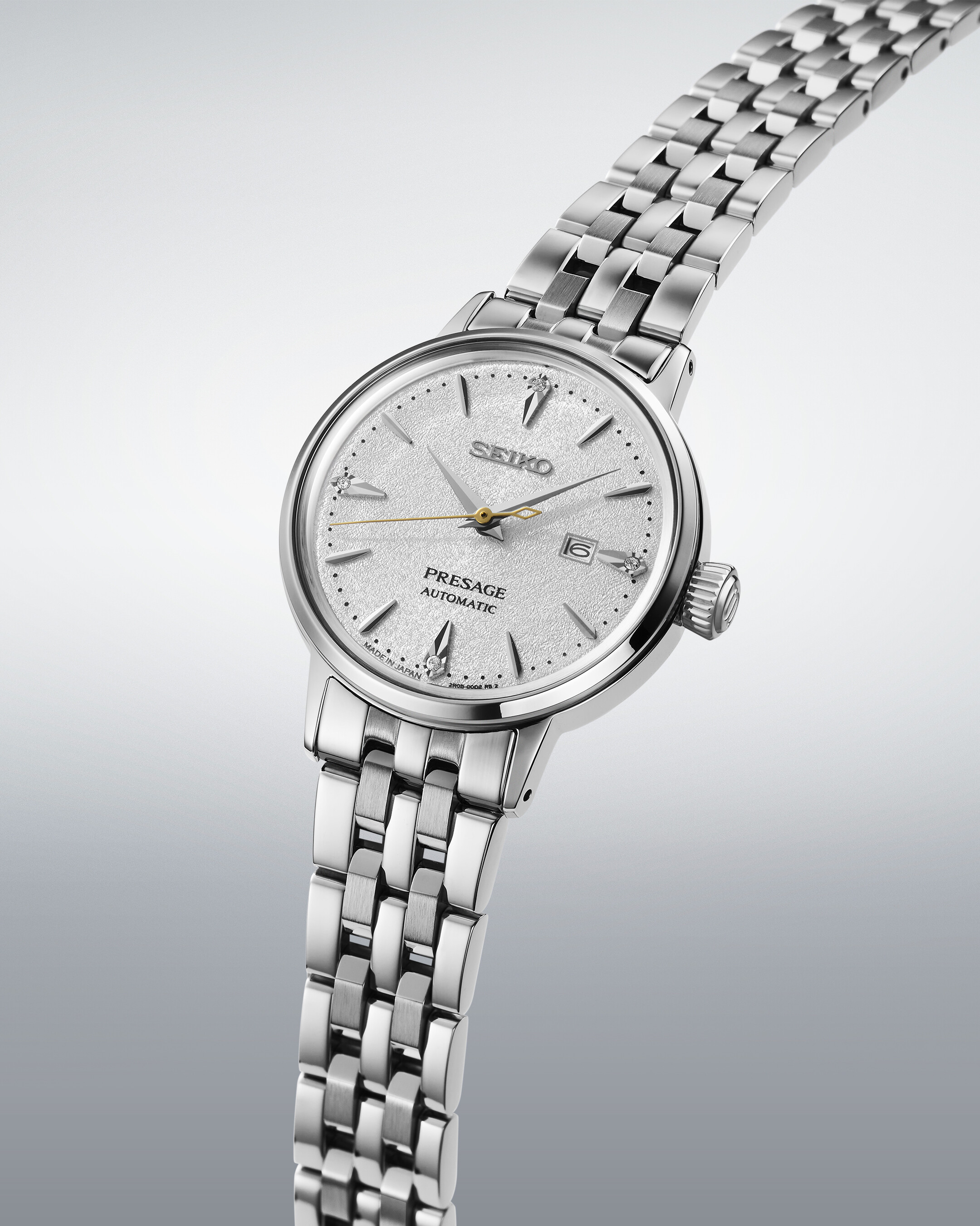 PRESAGE Cocktail Time  Automatik 30mm  - 3 Zeiger - Silber - Hot Buttered Rum