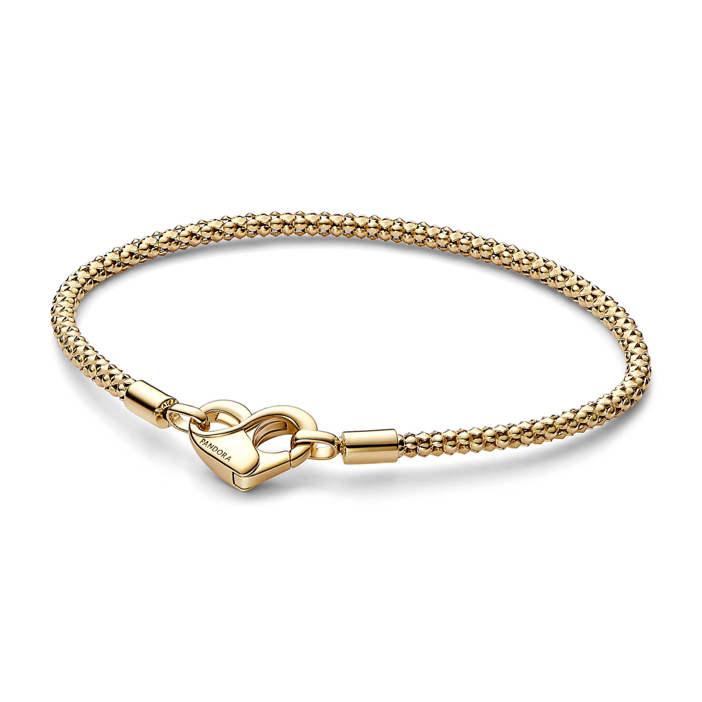 Nieten-Kettenarmband - 14 Karat Vergoldung 