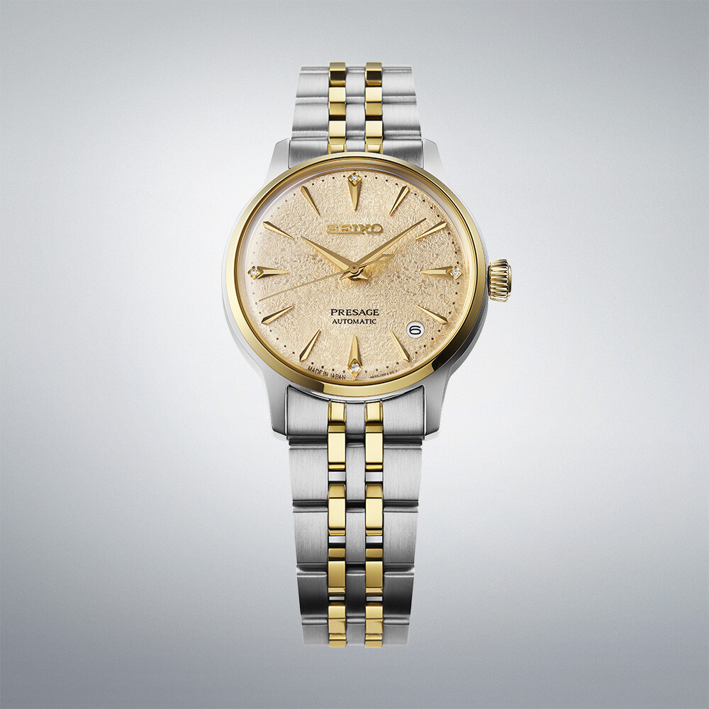PRESAGE Cocktail Time Automatik 34mm - 3 Zeiger - Bicolor - Frozen Daiquiri