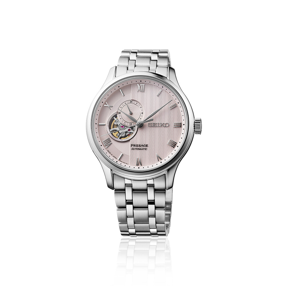 PRESAGE Automatik Japanese Garden Offenes Herz - 41,8mm - Rosa