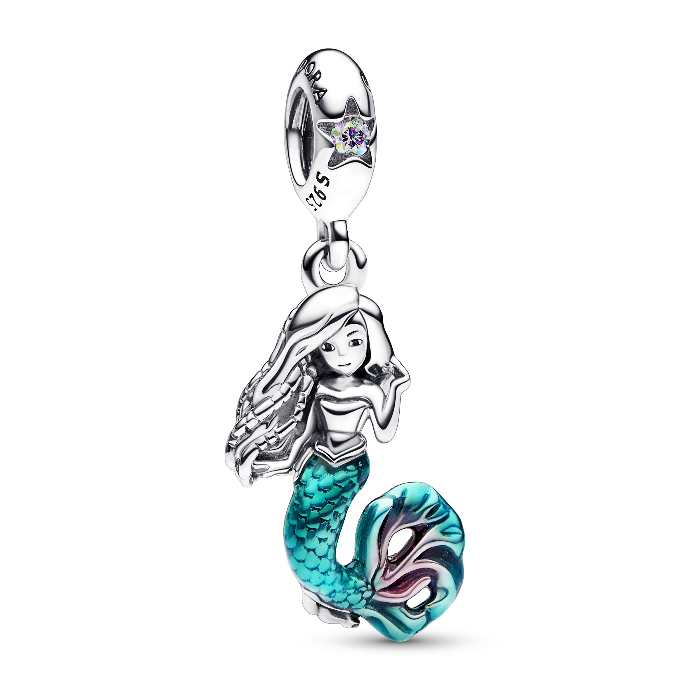Disney Arielle die Meerjungfrau "Arielle the little Mermaid" Charm-Anhänger - Sterling-Silber