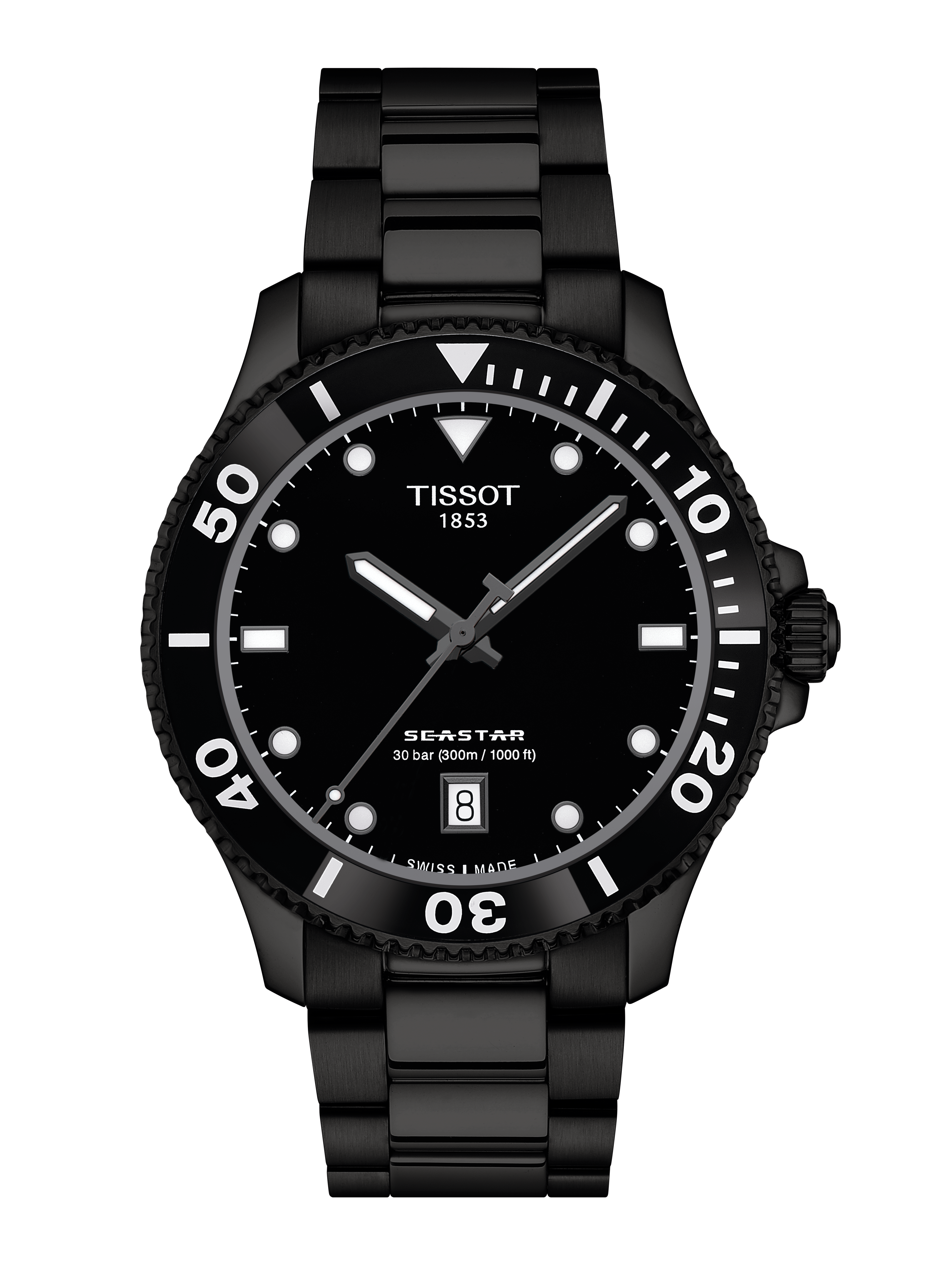 Seastar 1000 Quarz 40mm - Schwarz / Schwarz