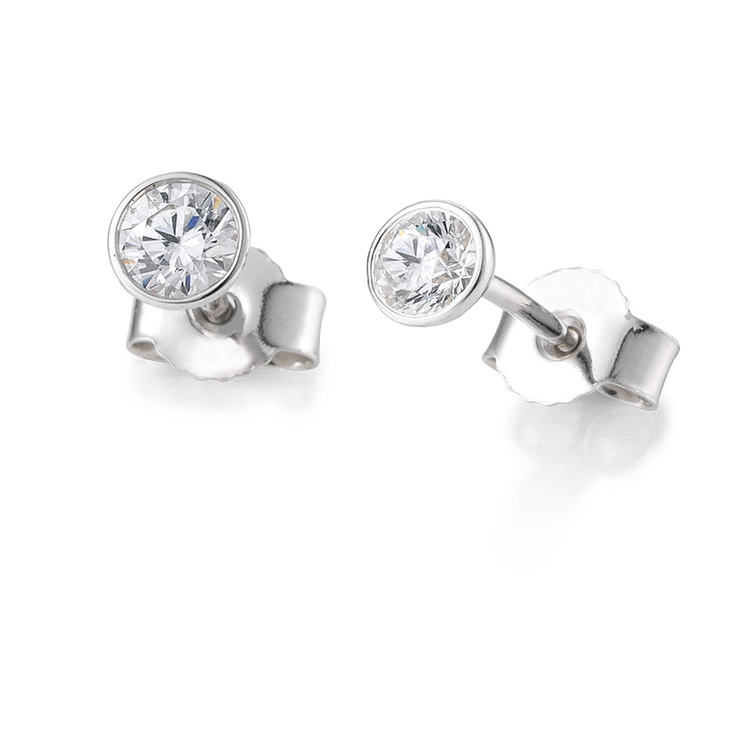 Ohrstecker Zargenfassung - 0,60ct
