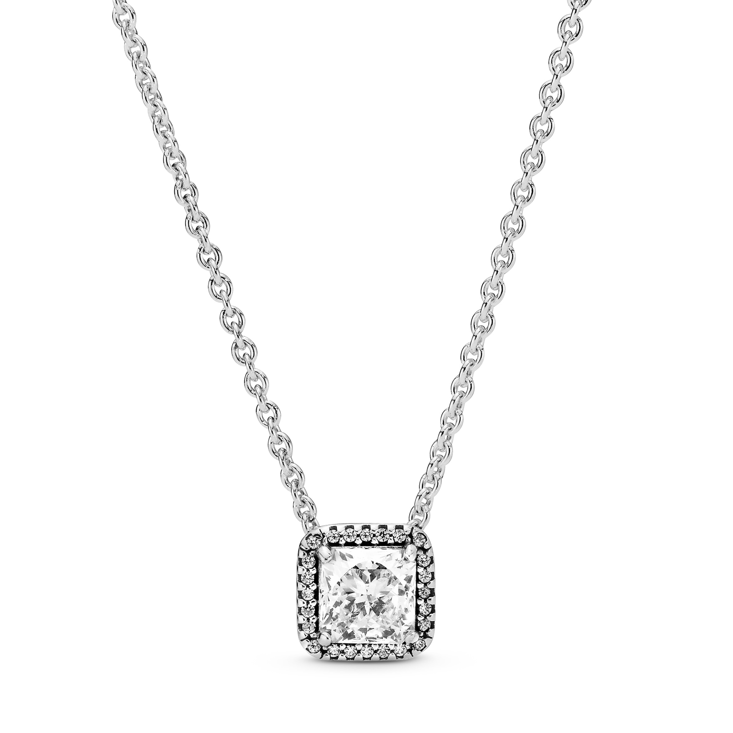 Strahlenkranz-Anhänger Collier-Halskette - 45cm - Sterling-Silber
