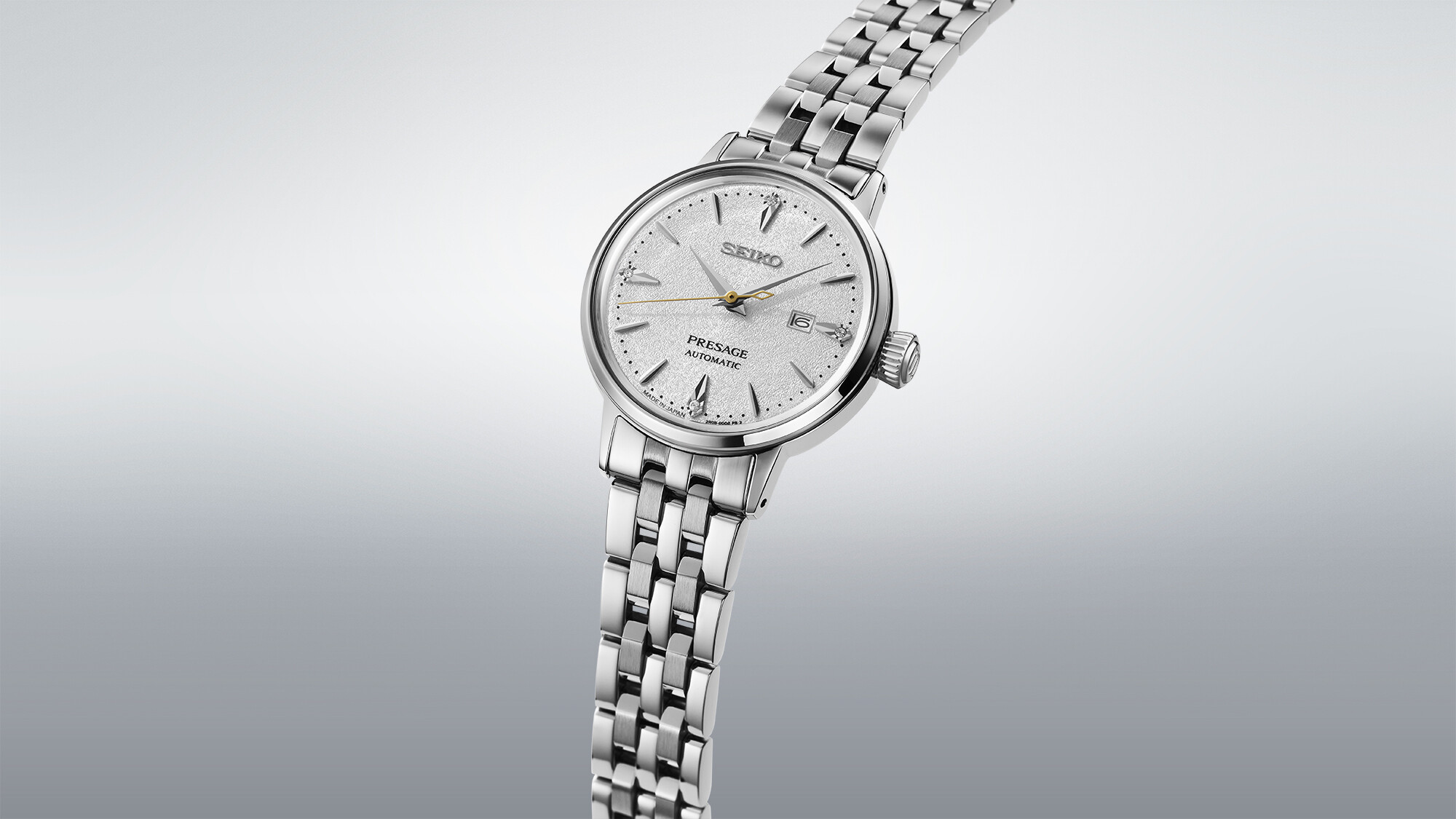 PRESAGE Cocktail Time  Automatik 30mm  - 3 Zeiger - Silber - Hot Buttered Rum