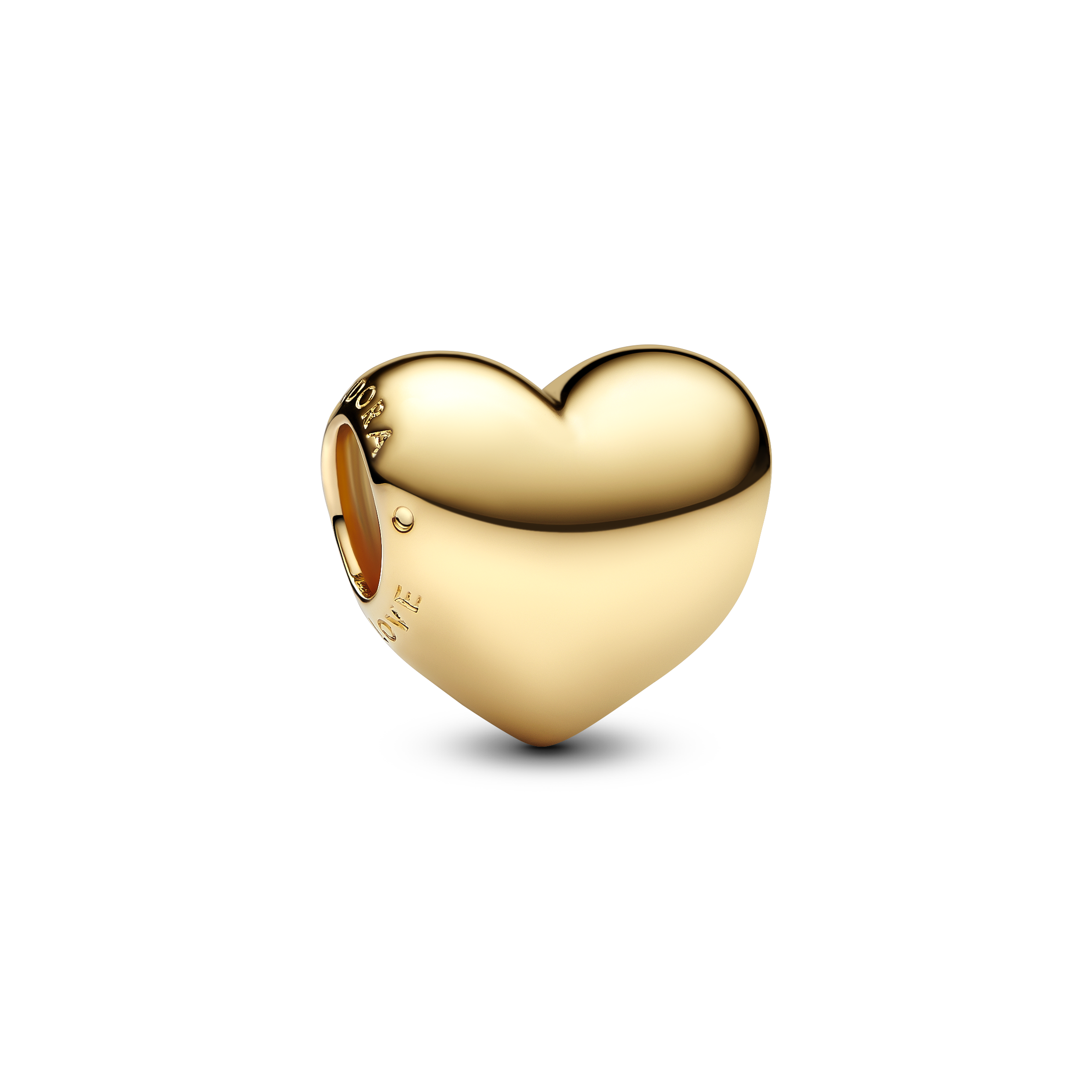 Be Love Herz Charm - 14 Karat Vergoldung
