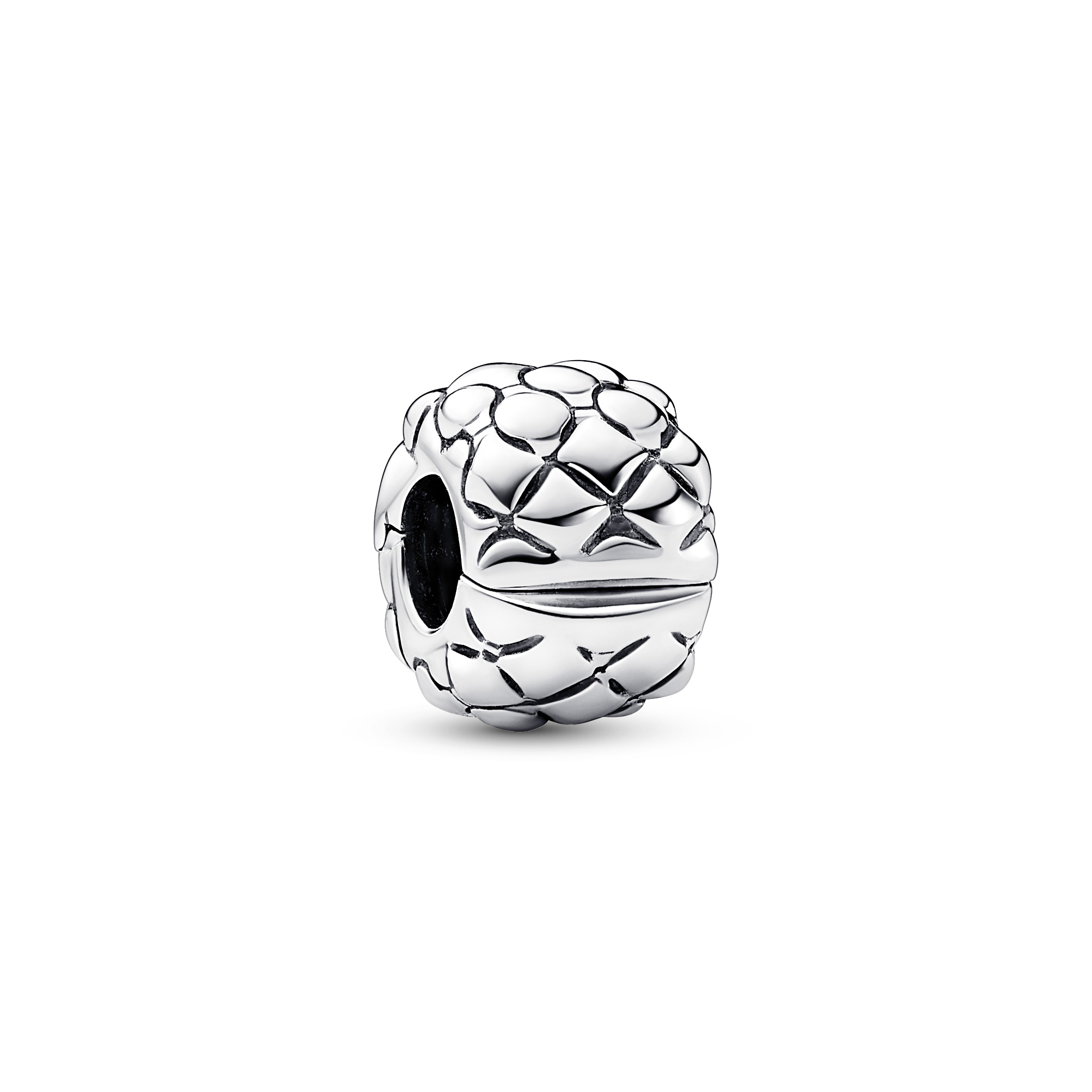 Clip-STOPPER Charm mit Nieten - Sterling-Silber