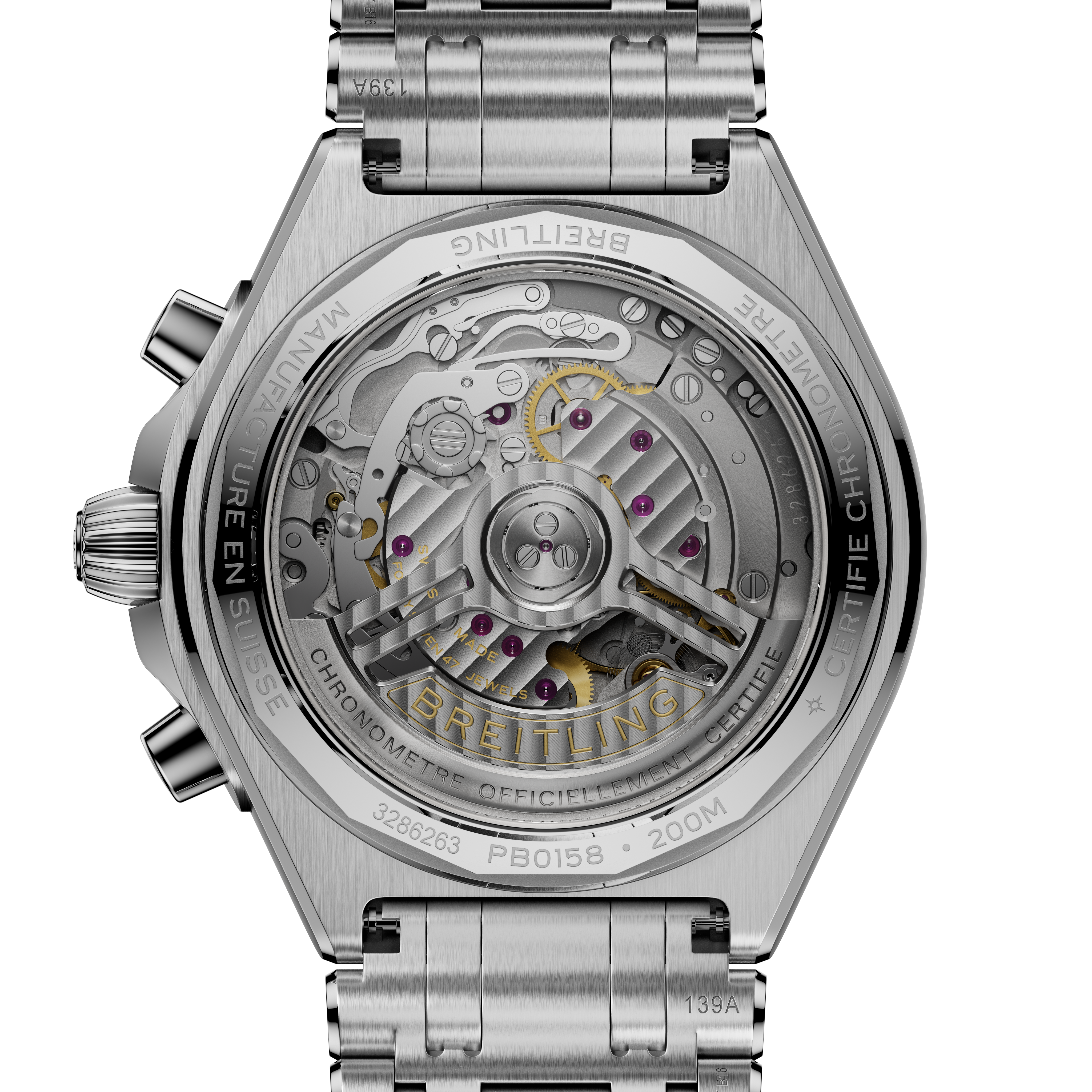 Chronomat B01 42 - Eisblau - Platinlünette 