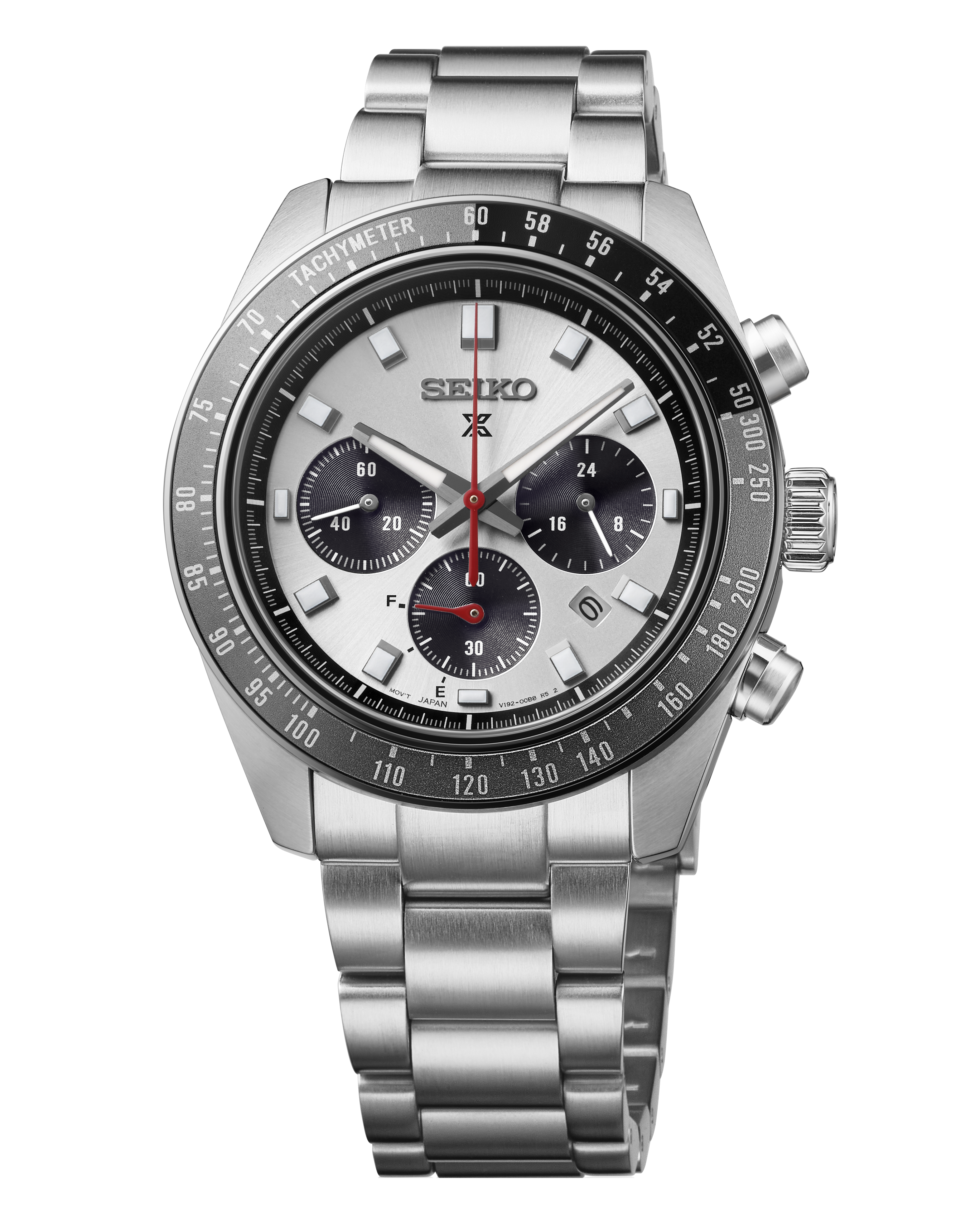 Prospex Speedtimer Solar Chronograph - Silber / Schwarz - Panda