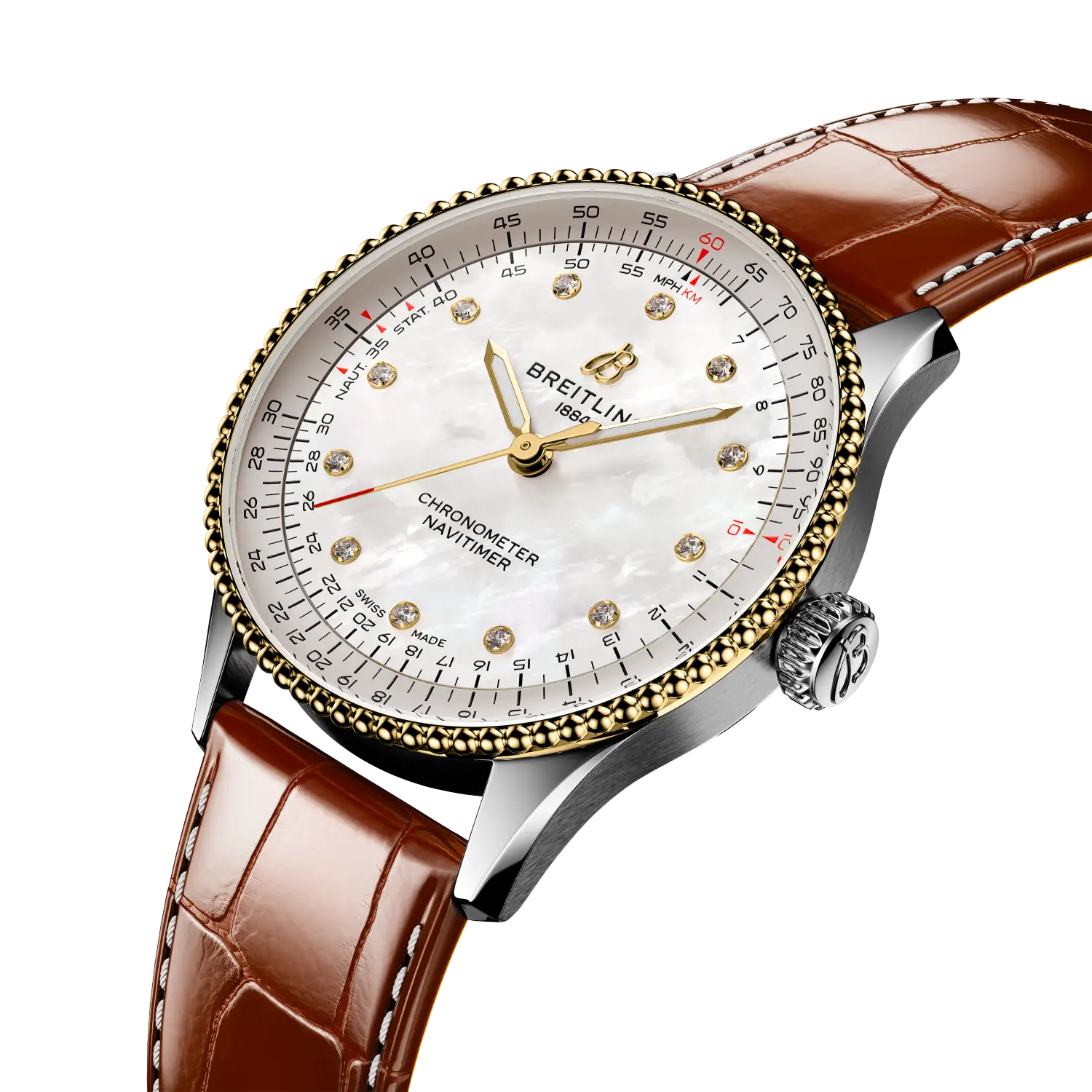 Navitimer Automatic 36 Stahl / Gelbgold 