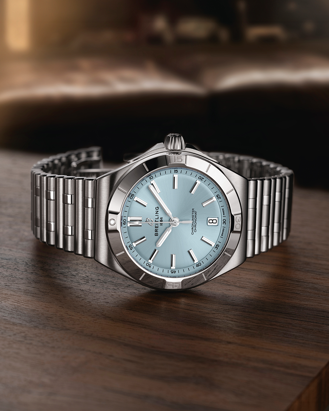 Chronomat B31 Automatic 40 - Eisblau - Platinlünette 