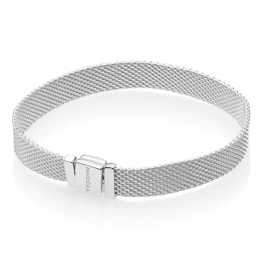 Reflexions Mesh Armband - Sterling-Silber
