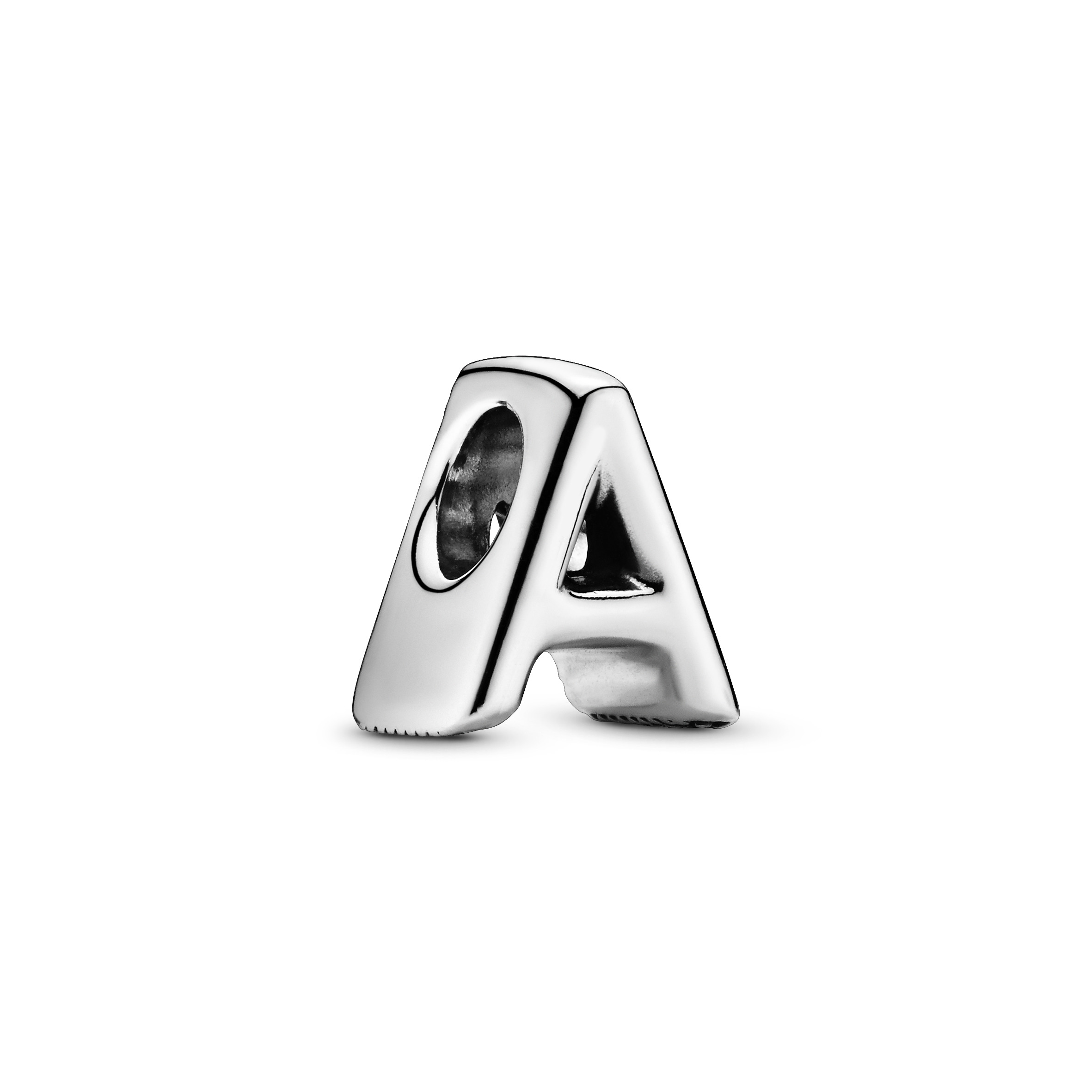 Buchstabe A Alphabet-Charm - Sterling-Silber