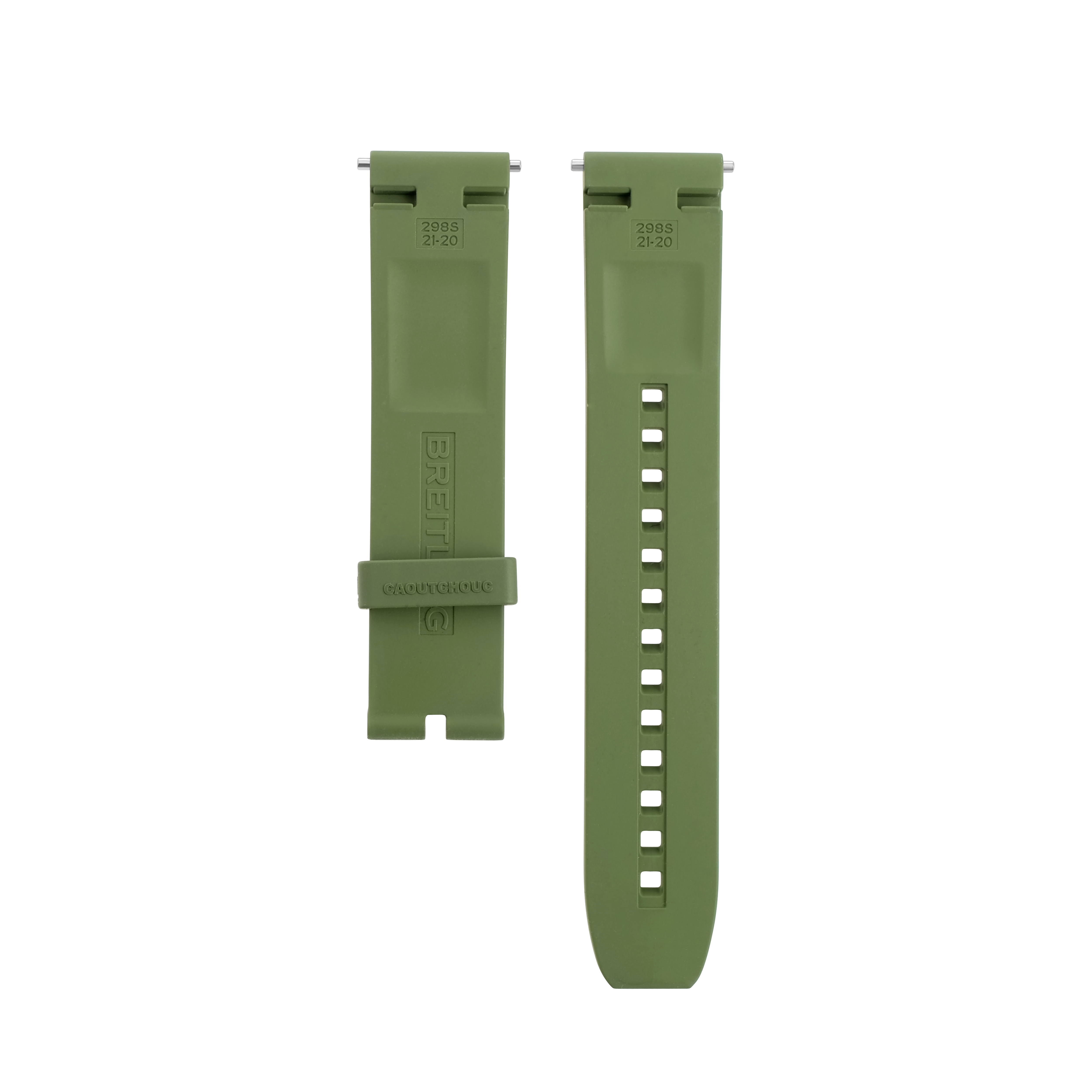 BREITLING Colt Skyracer Kautschukband - Olive Grün - 21/20 mm