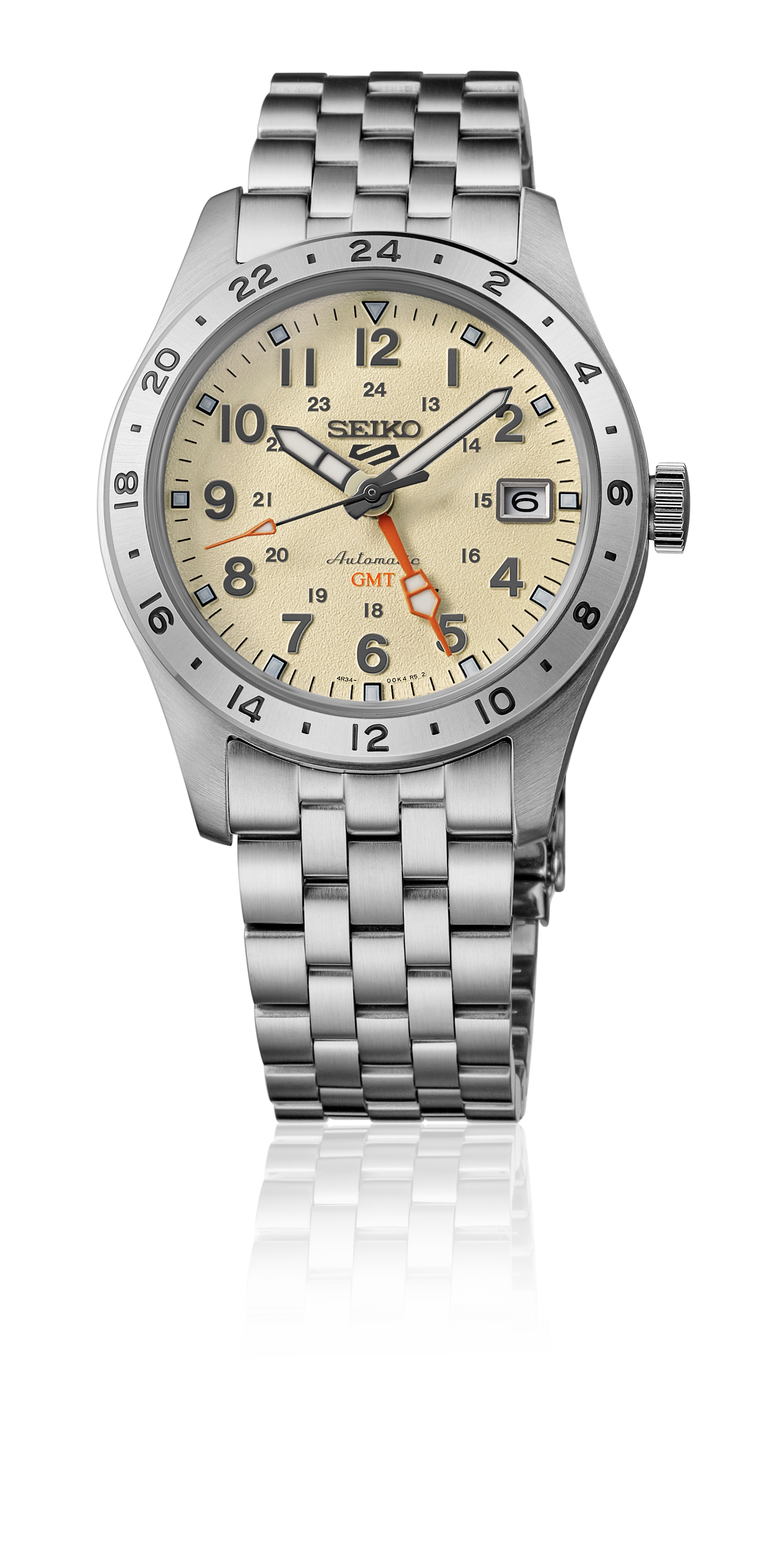 Seiko 5 Sports - Automatik GMT - Elfenbein