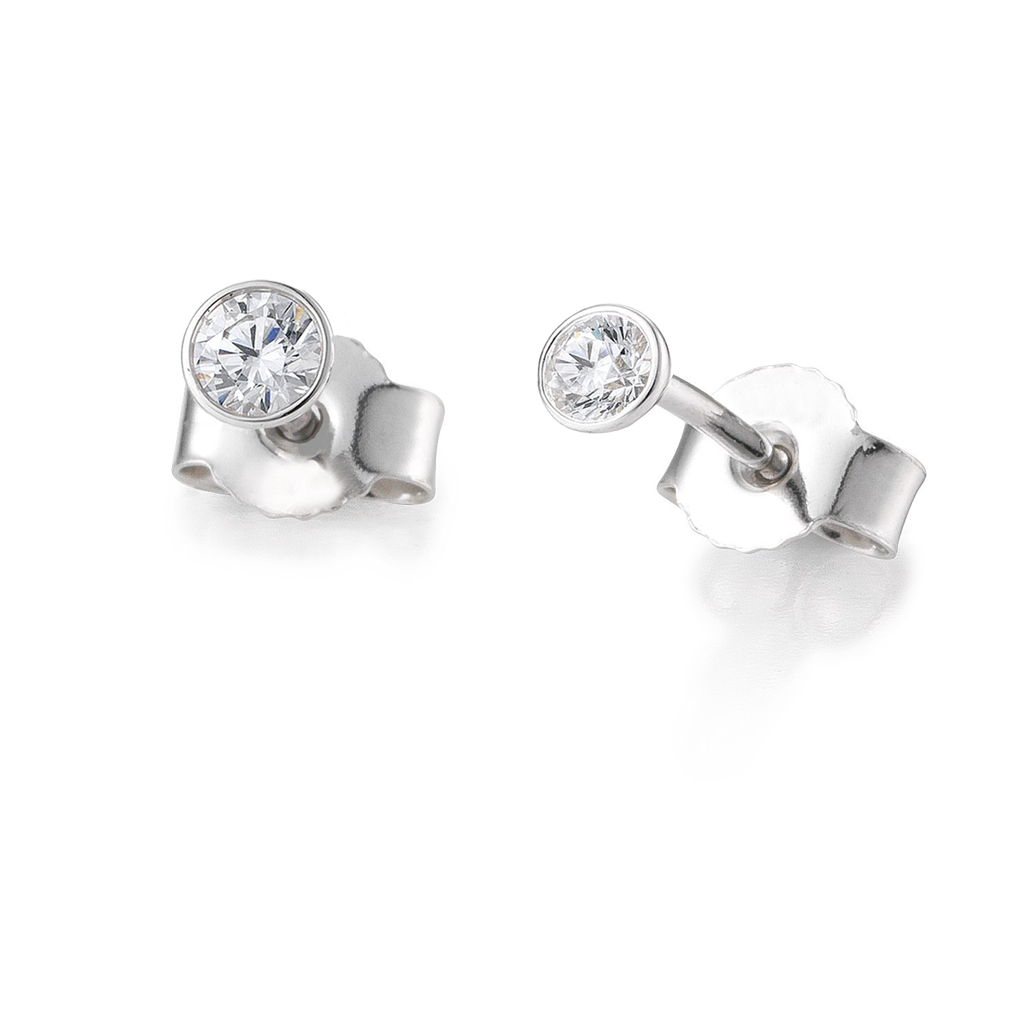 Ohrstecker Zargenfassung - 0,30ct