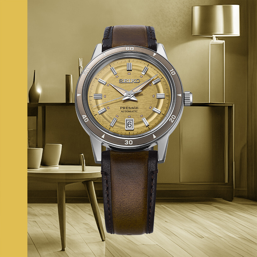 PRESAGE Automatik Style60's  - 39,50mm - Gelb