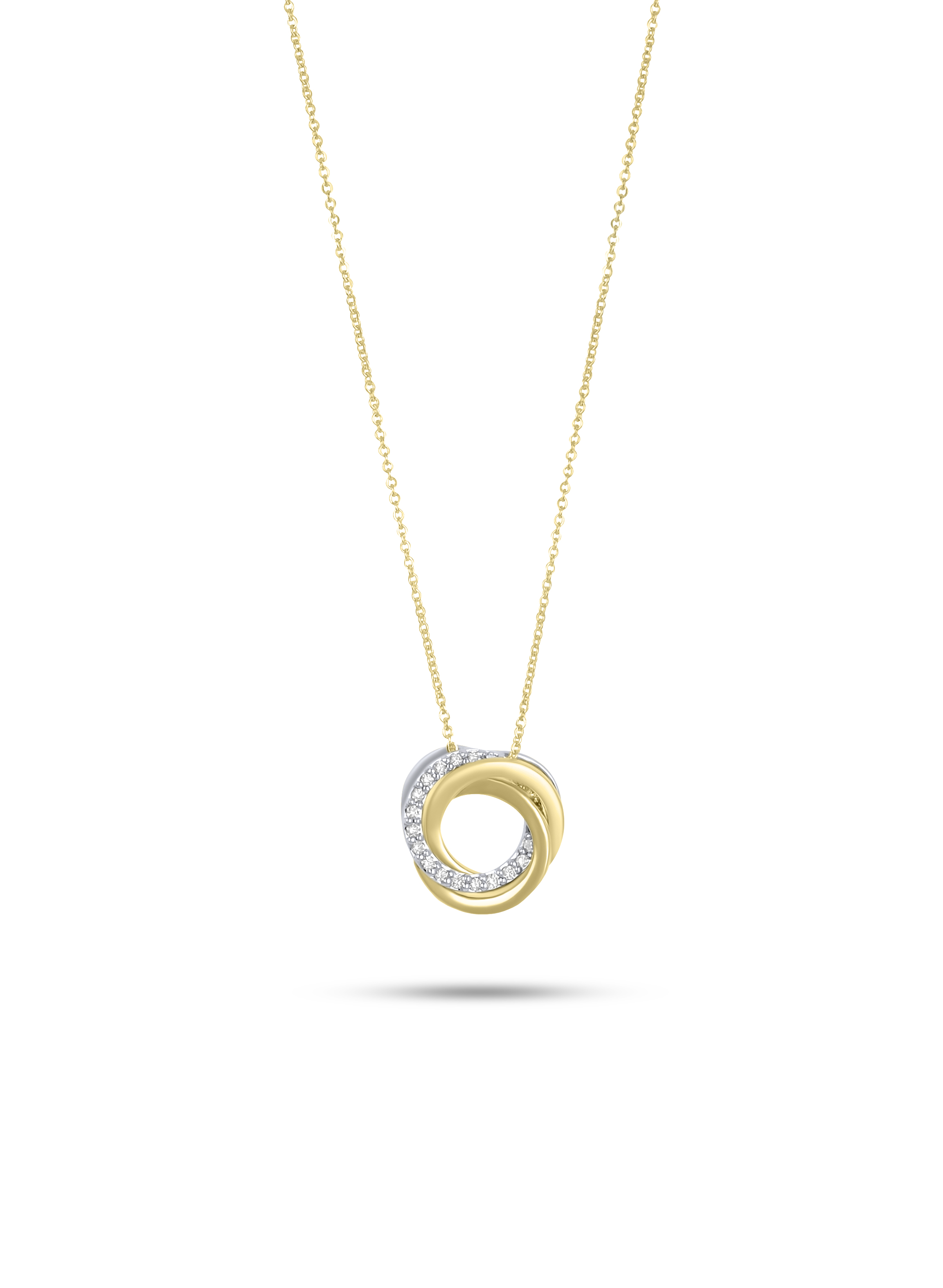 Collier - Anhänger 3 Rings - 0,07 ct