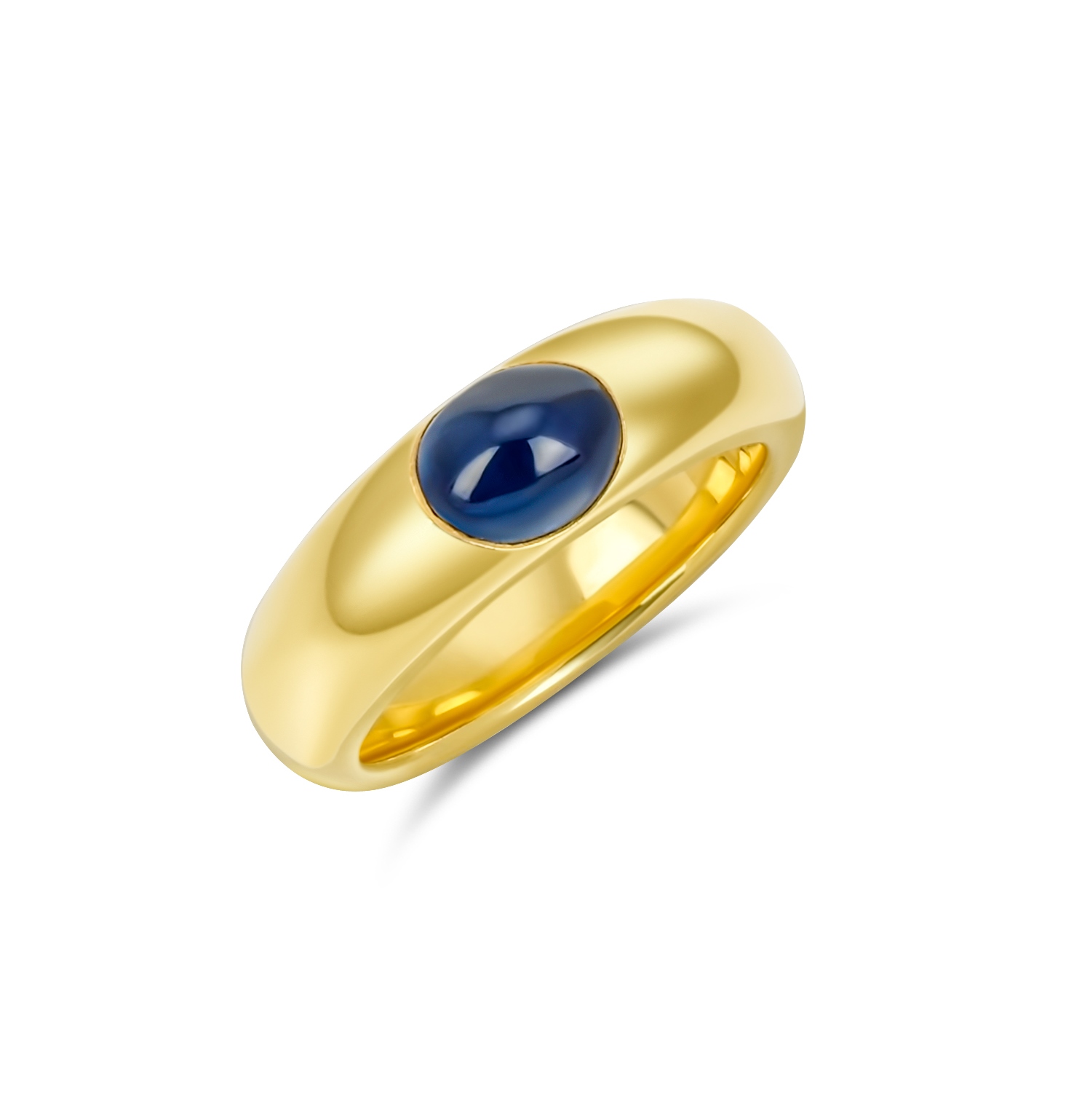 Ring - Saphir cabochon oval