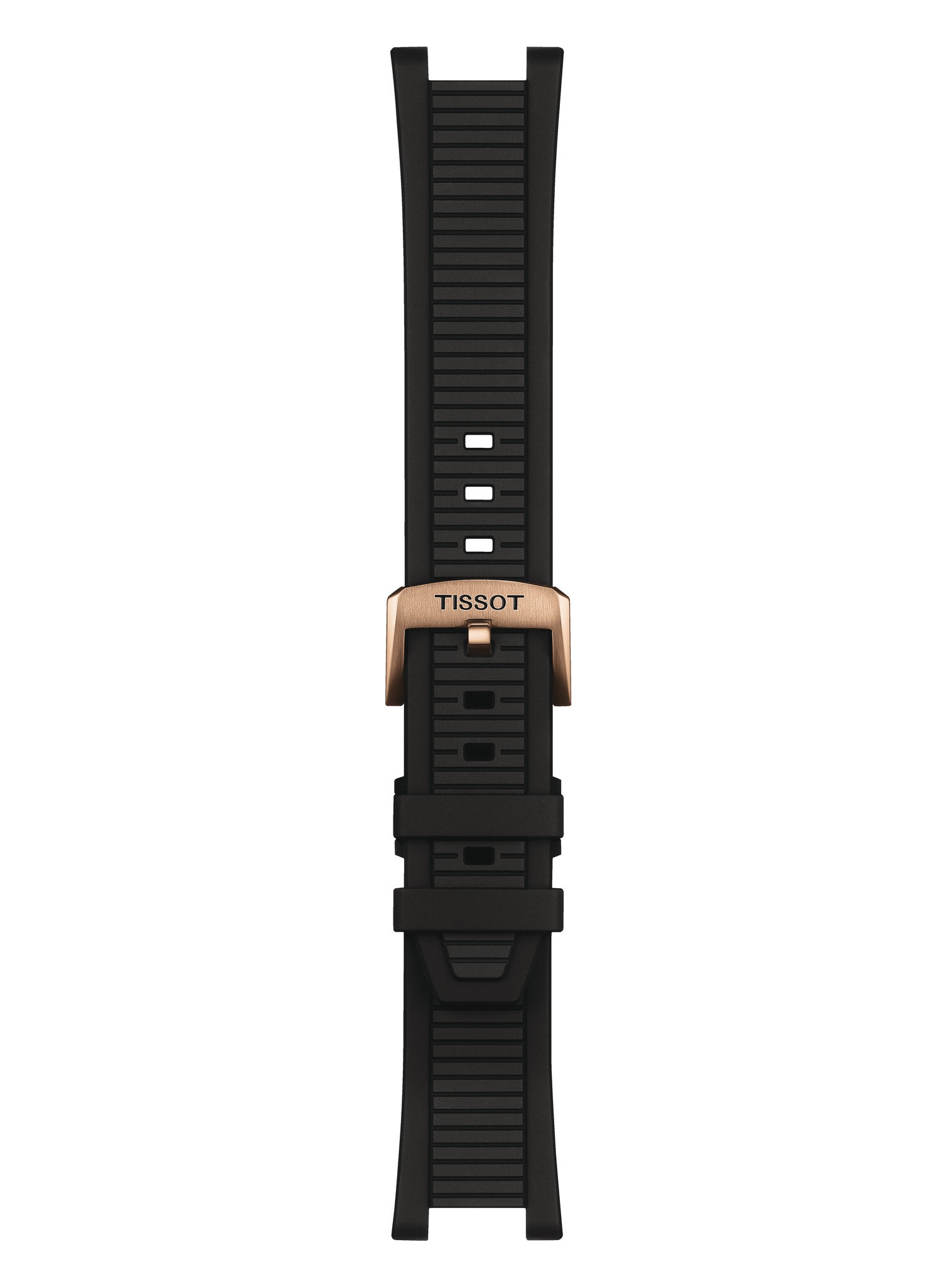 Silikonarmband - Schwarz - T-Race Powermatic 80 41mm - Rosé 