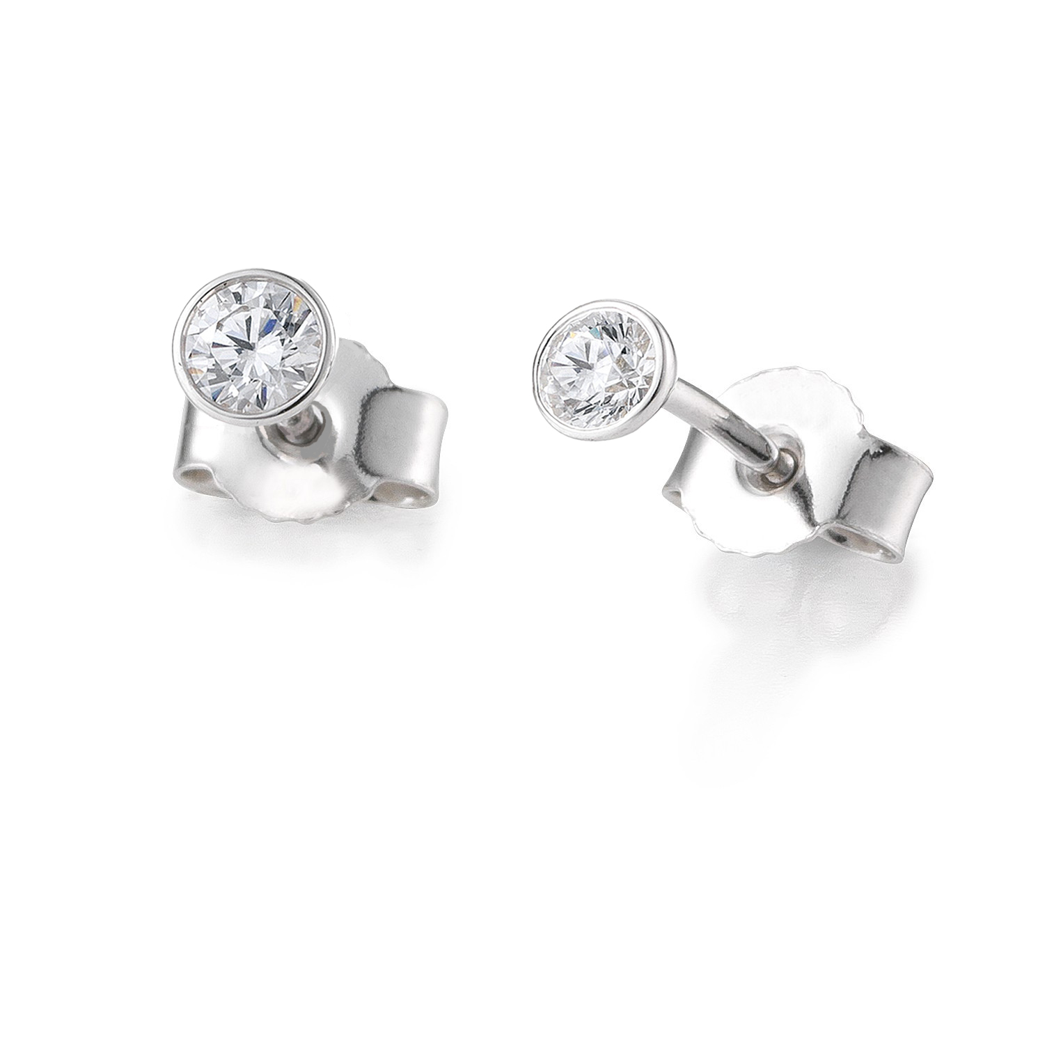 Ohrstecker Zargenfassung - 0,40 ct
