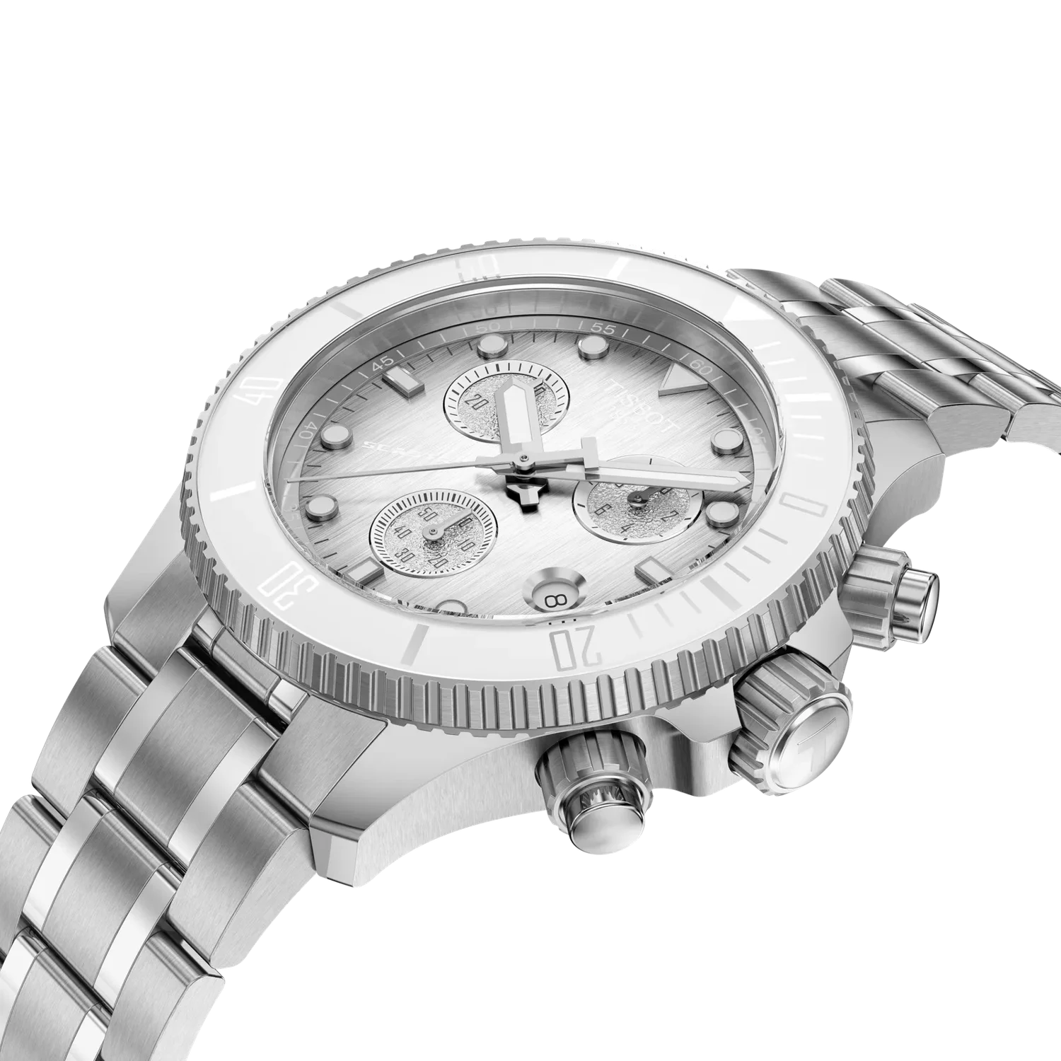 Seastar 1000 Quartz Chronograph 38mm  - Weiß / Grau