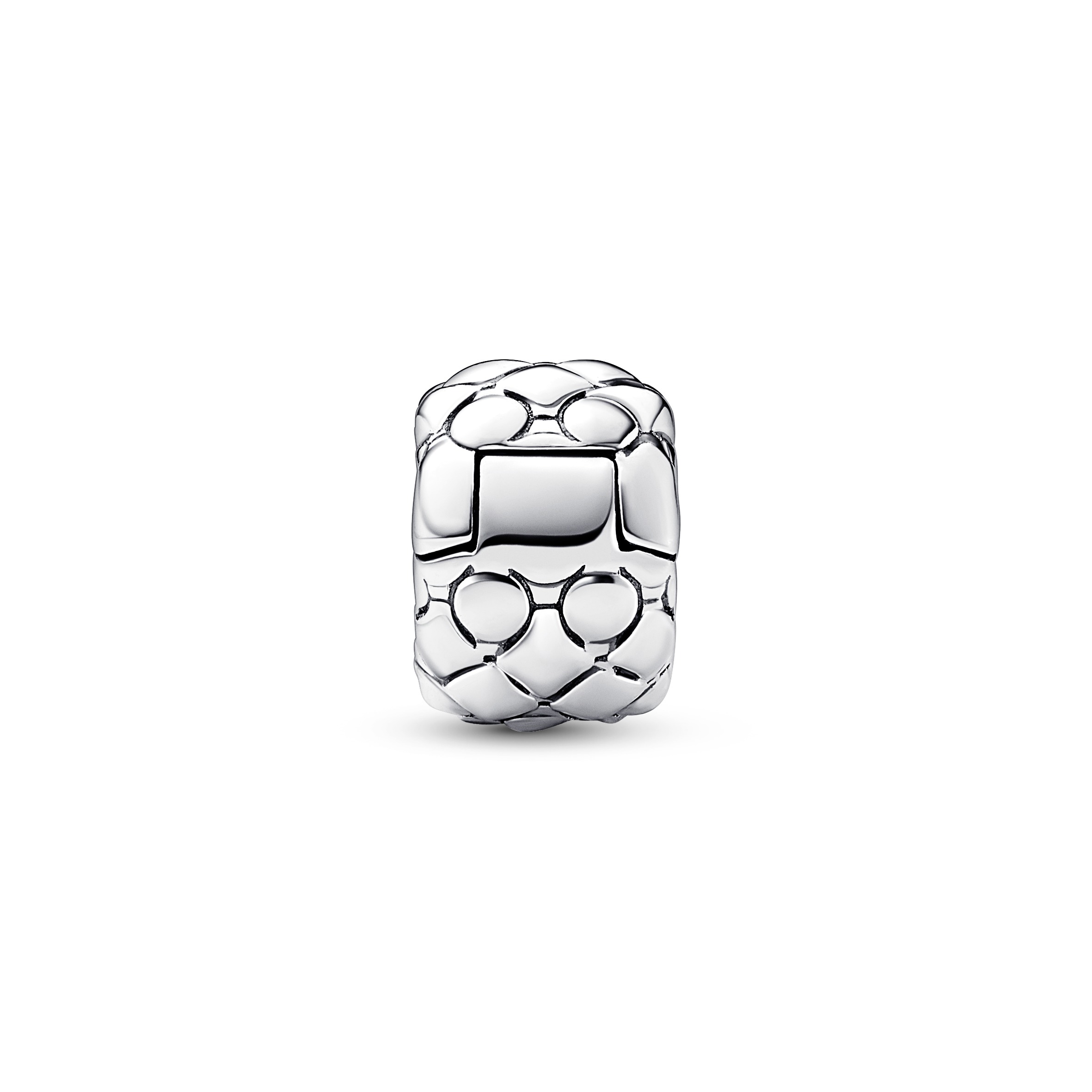 Clip-STOPPER Charm mit Nieten - Sterling-Silber